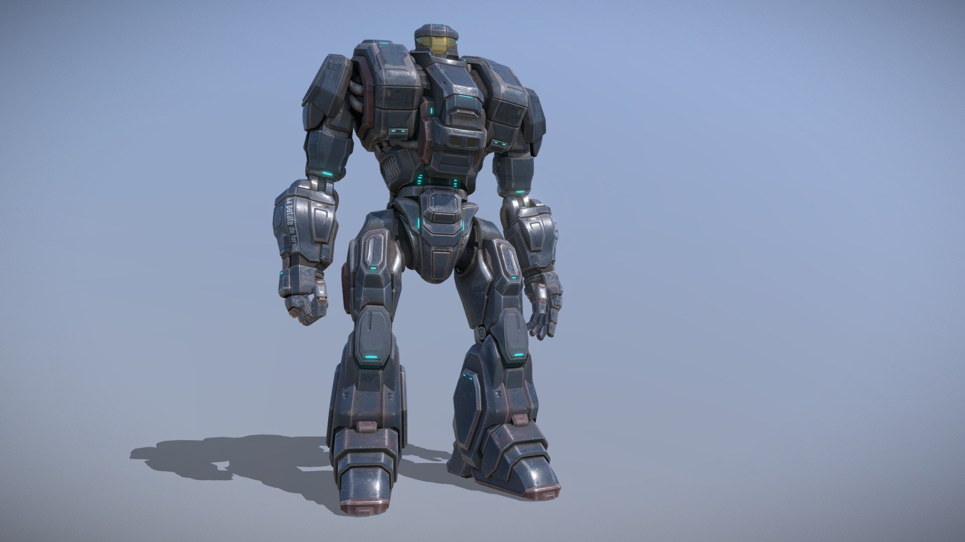 Pacific rim inspired jaeger 3d model