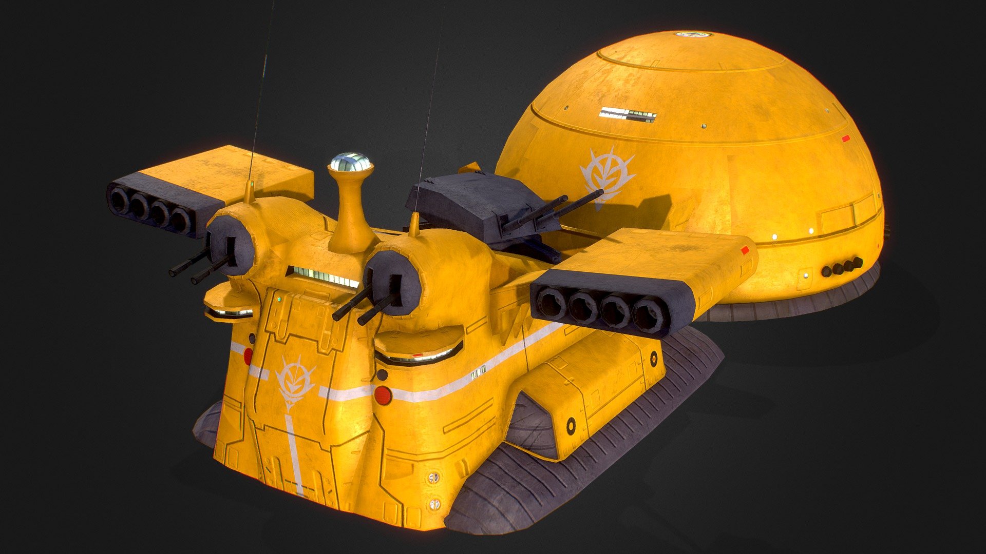 Zeon Land Battleship Gallop 3d model