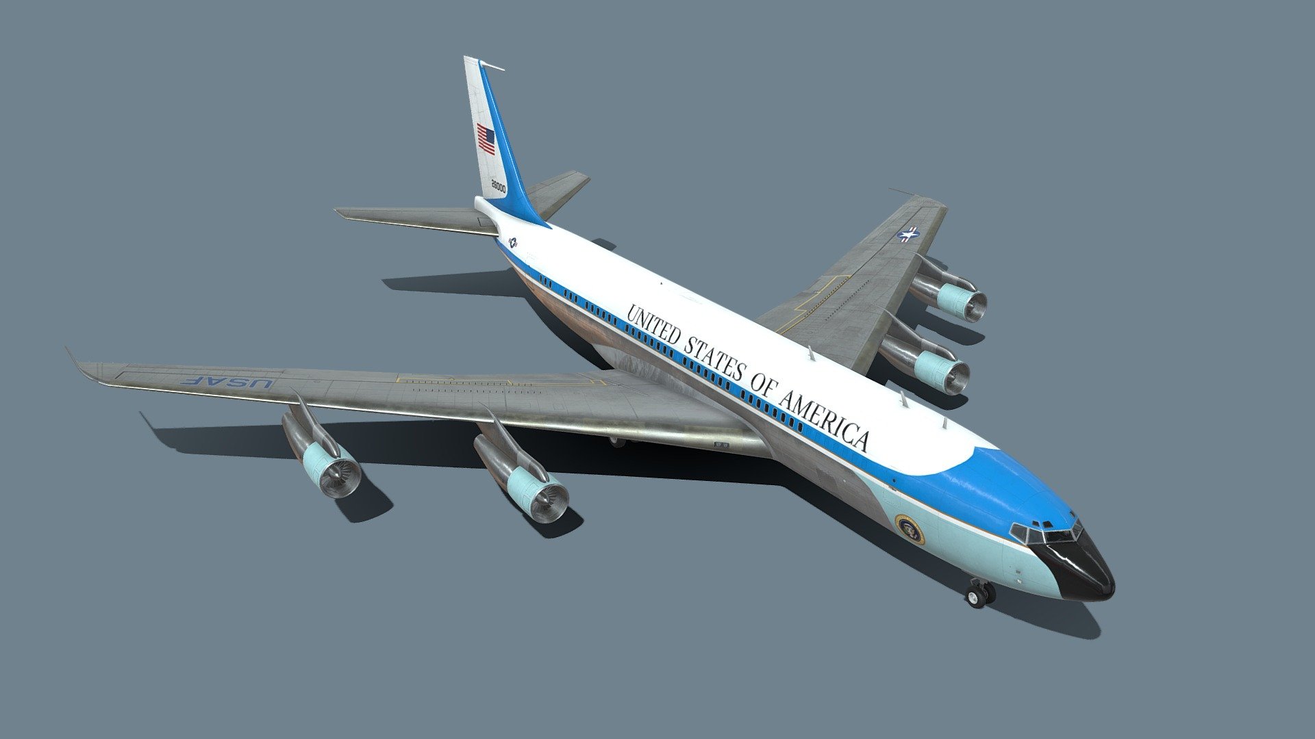 Boeing VC-137C Air Force One 3d model