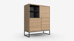 Cabinet with shelves 02