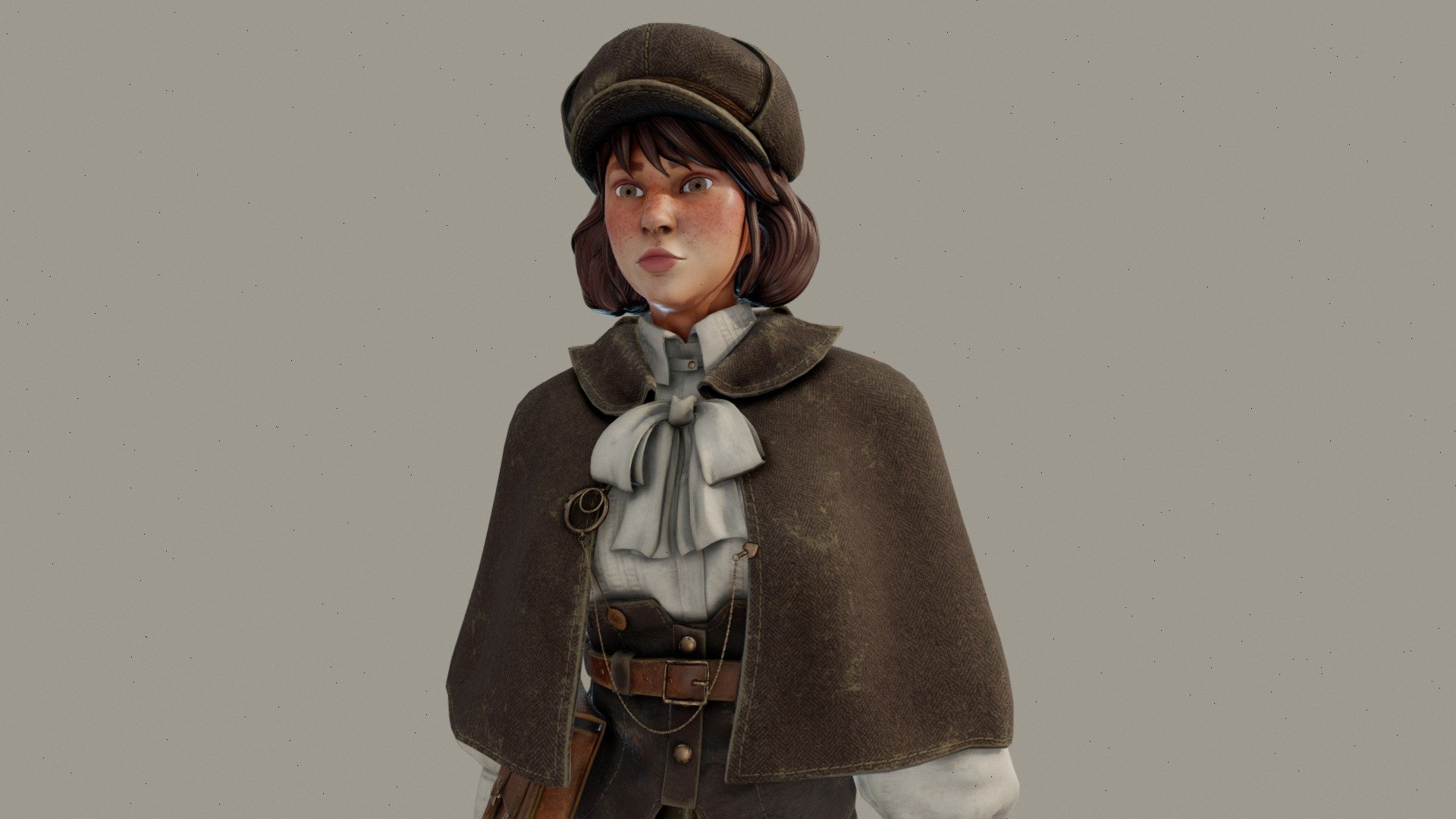 Detective Harriet with cape 3d model