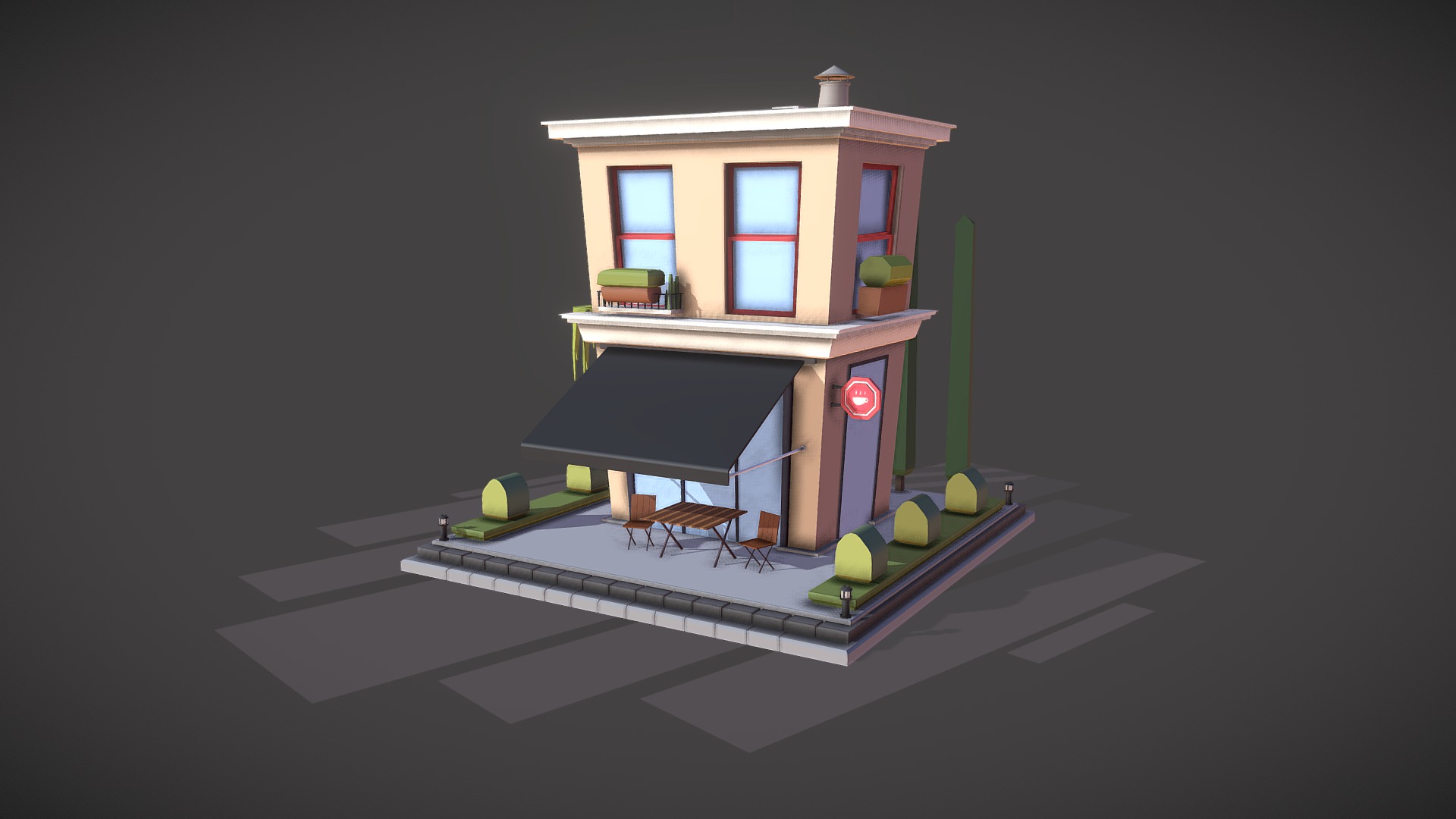 The Cafe 3d model