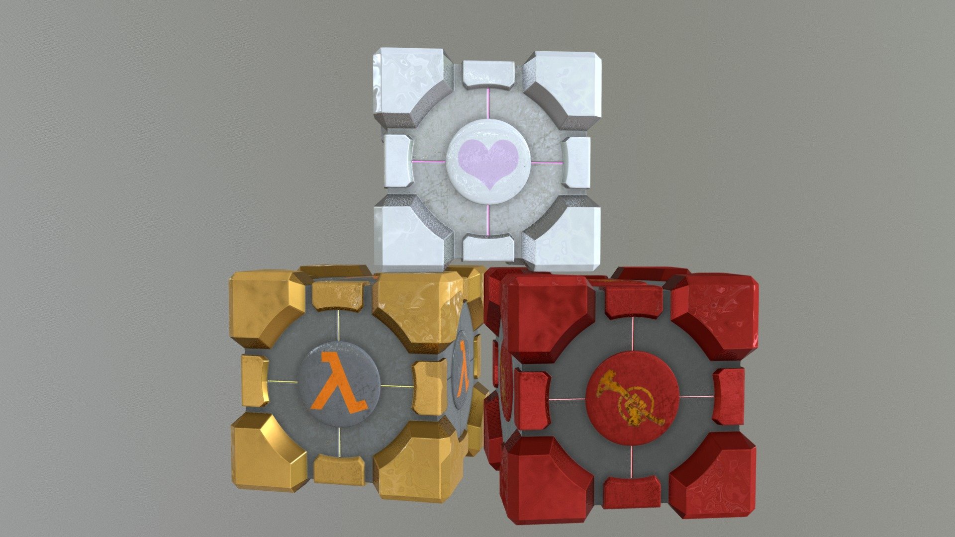 Game Cubes 3d model