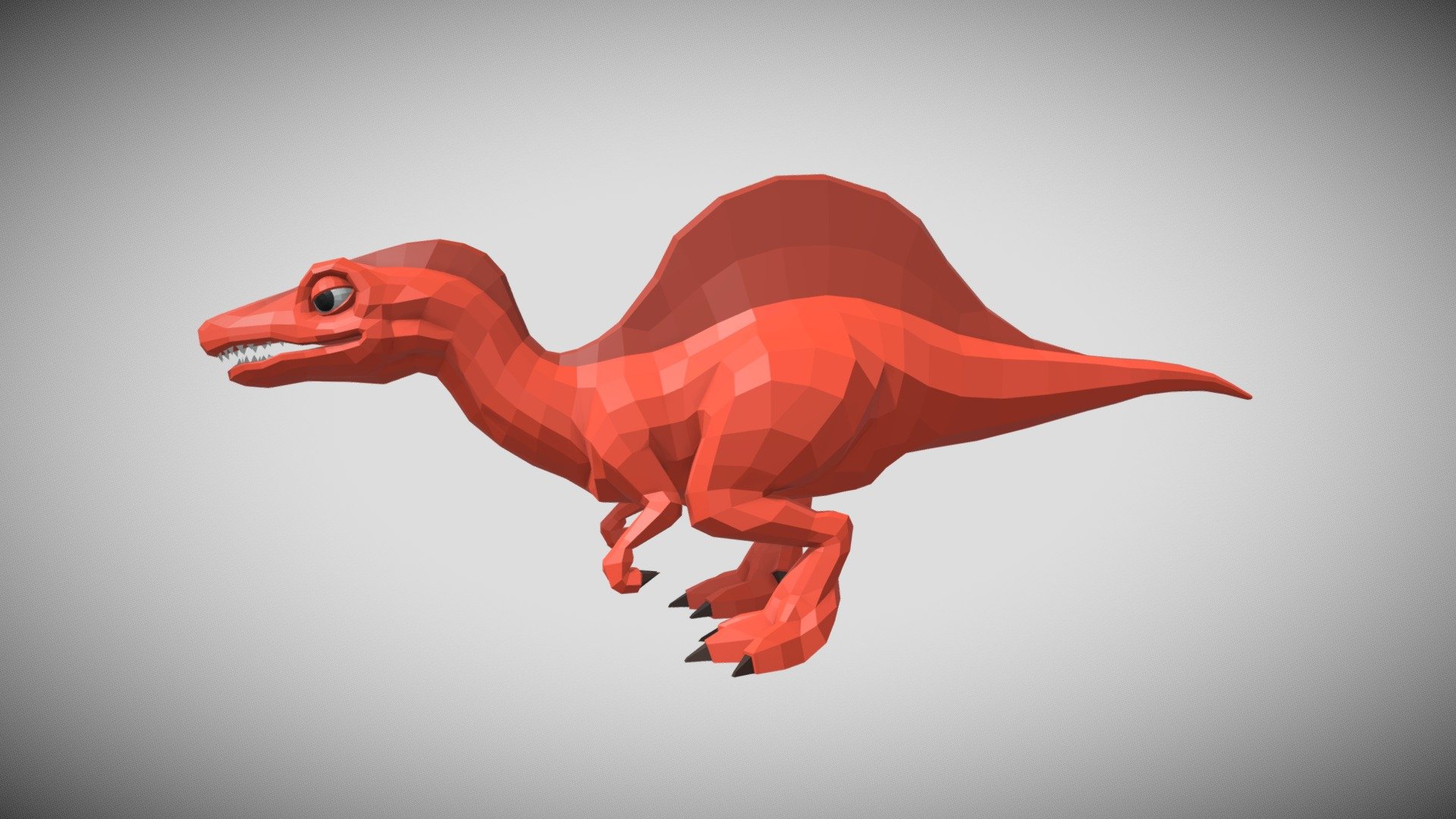 [Low Poly] Spinosaurus 3d model