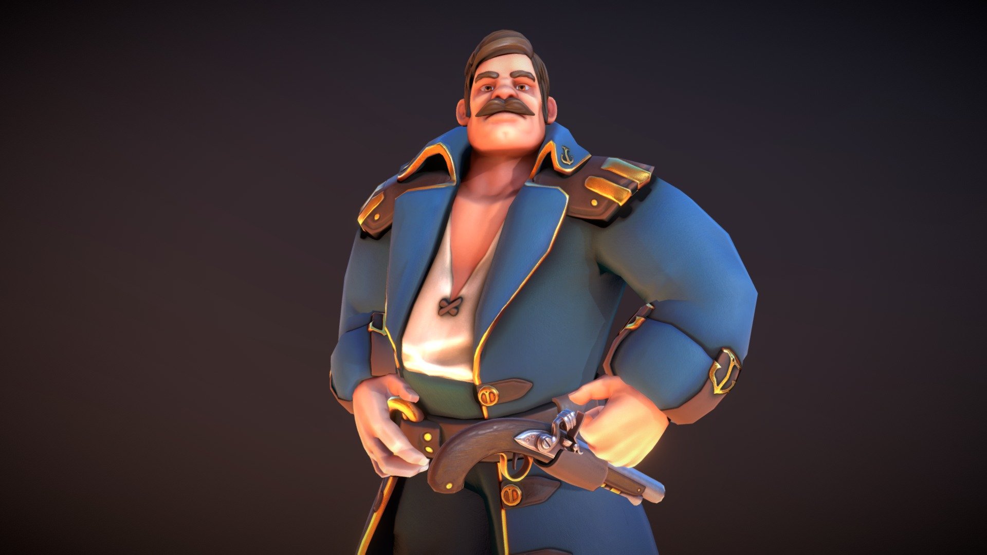 Seafarer : The Captain 3d model