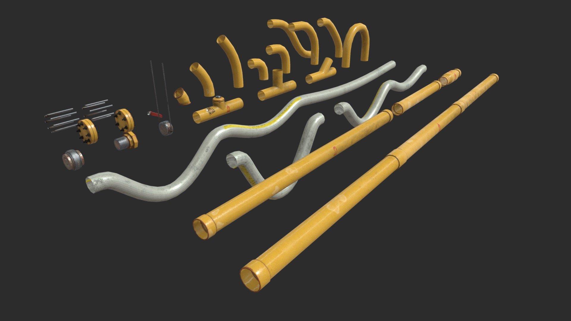 Modular Pipes 3d model