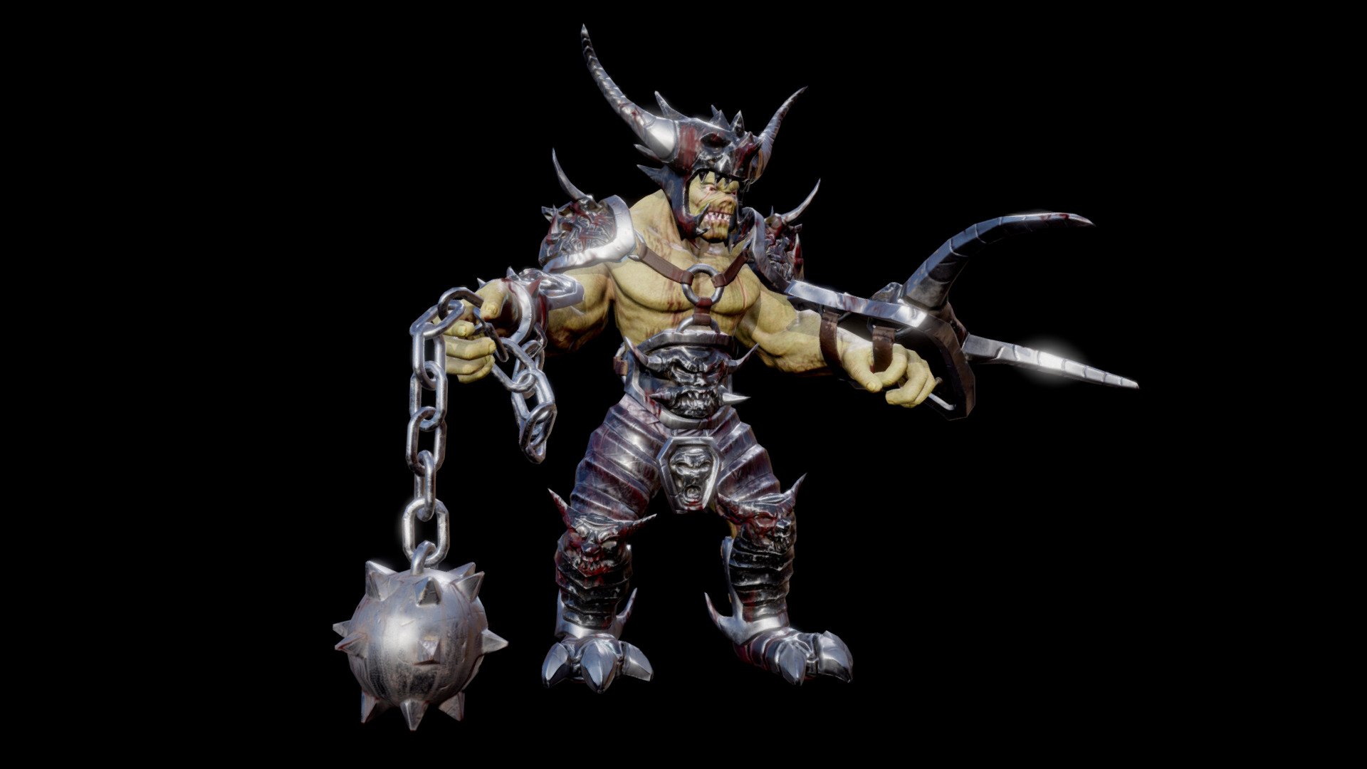 DARKNESS WARLORD ANIMATIONS 3d model