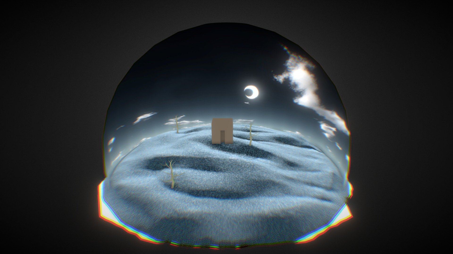 Hueco Mundo Snow Globe 3d model