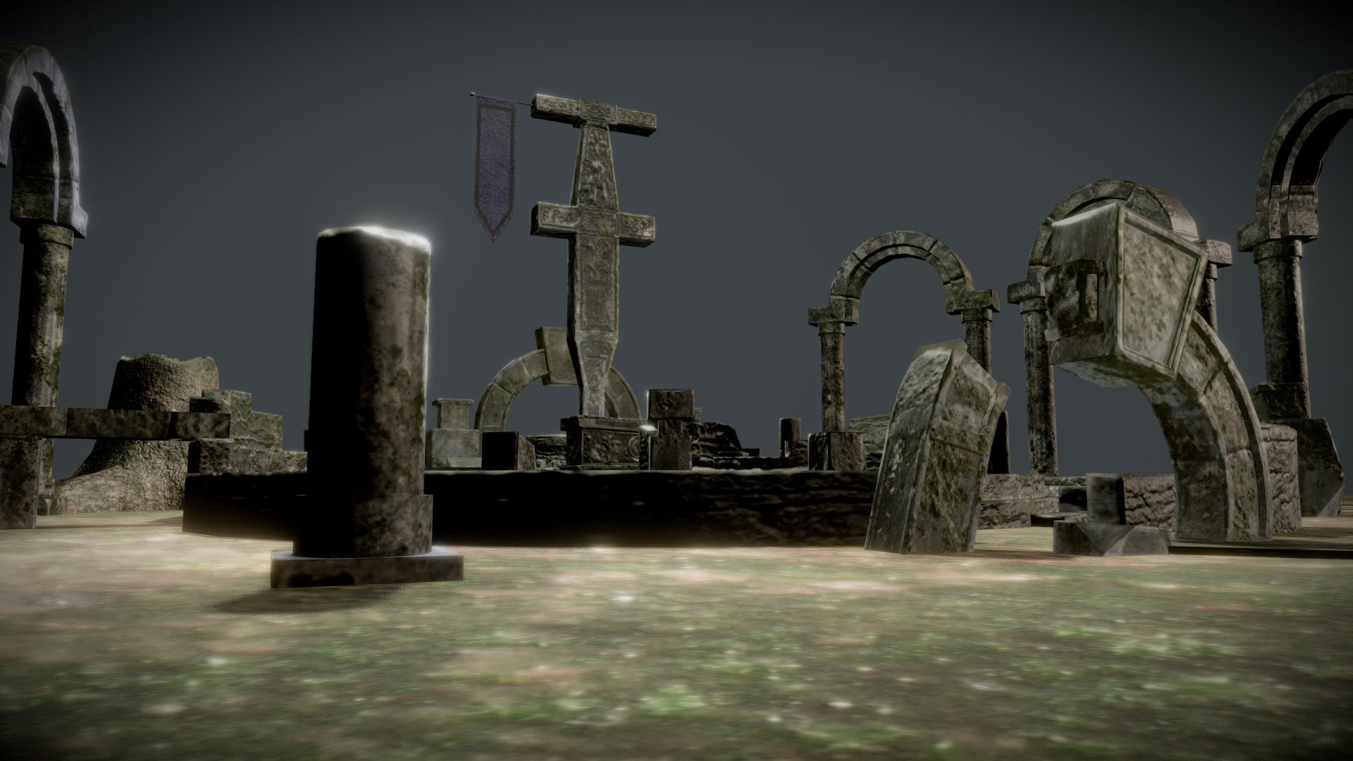 Altar Ruins 3d model