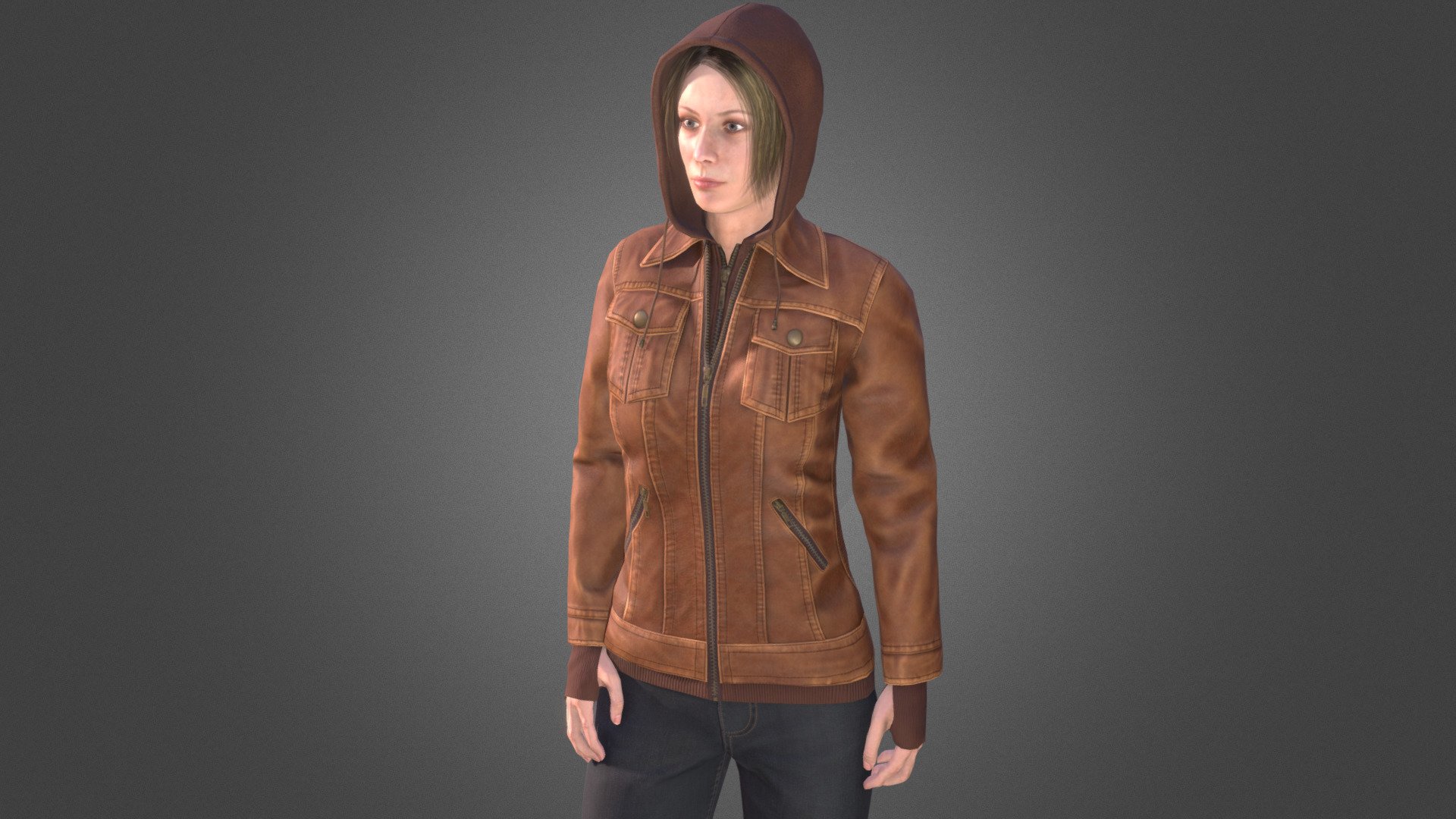 Female character 3d model