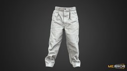 [Game-Ready] Light gray Pants