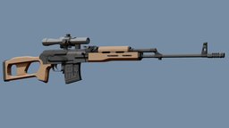 Low-Poly PSL Rifle