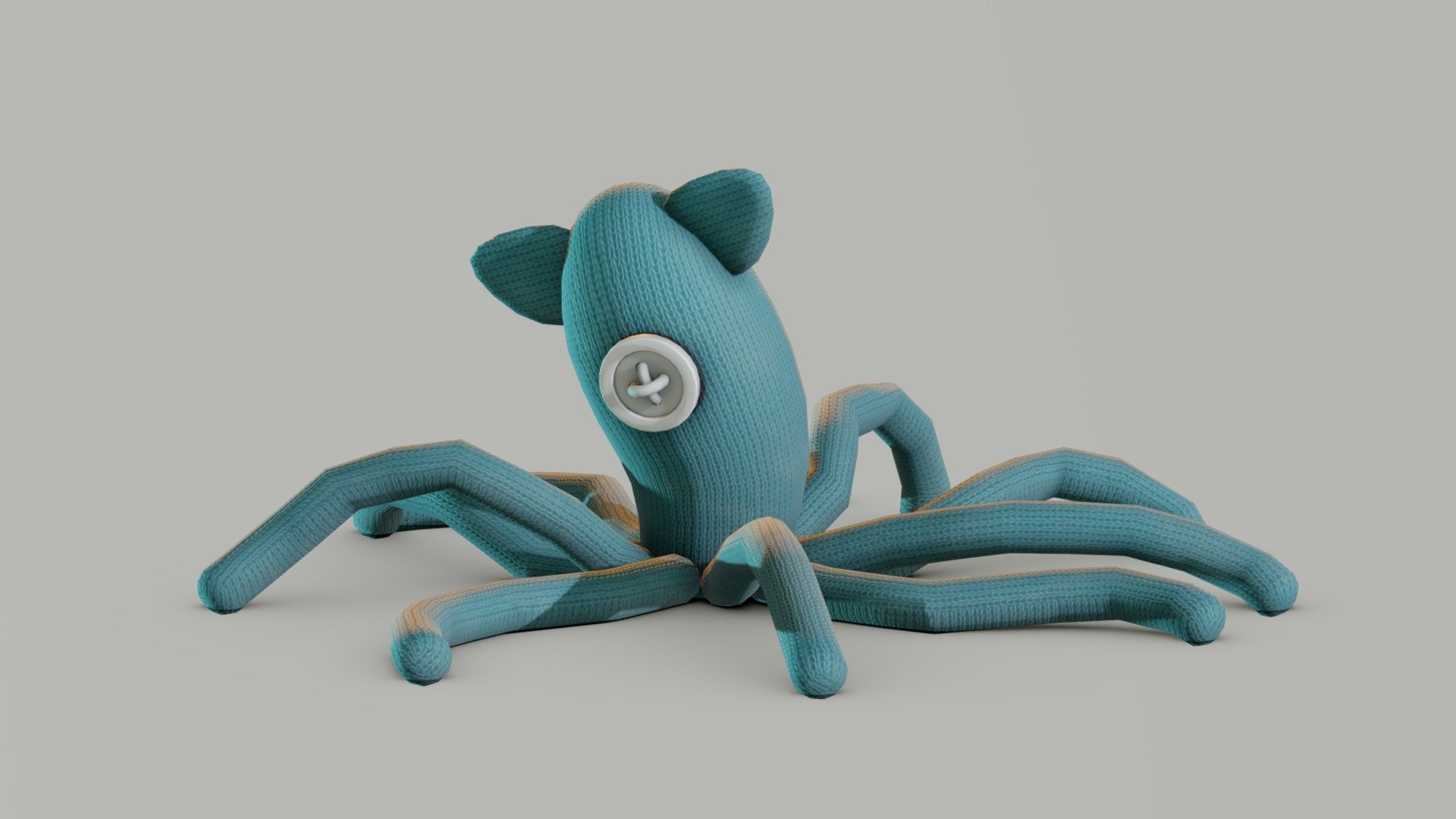 Squid Plush Toy 3d model