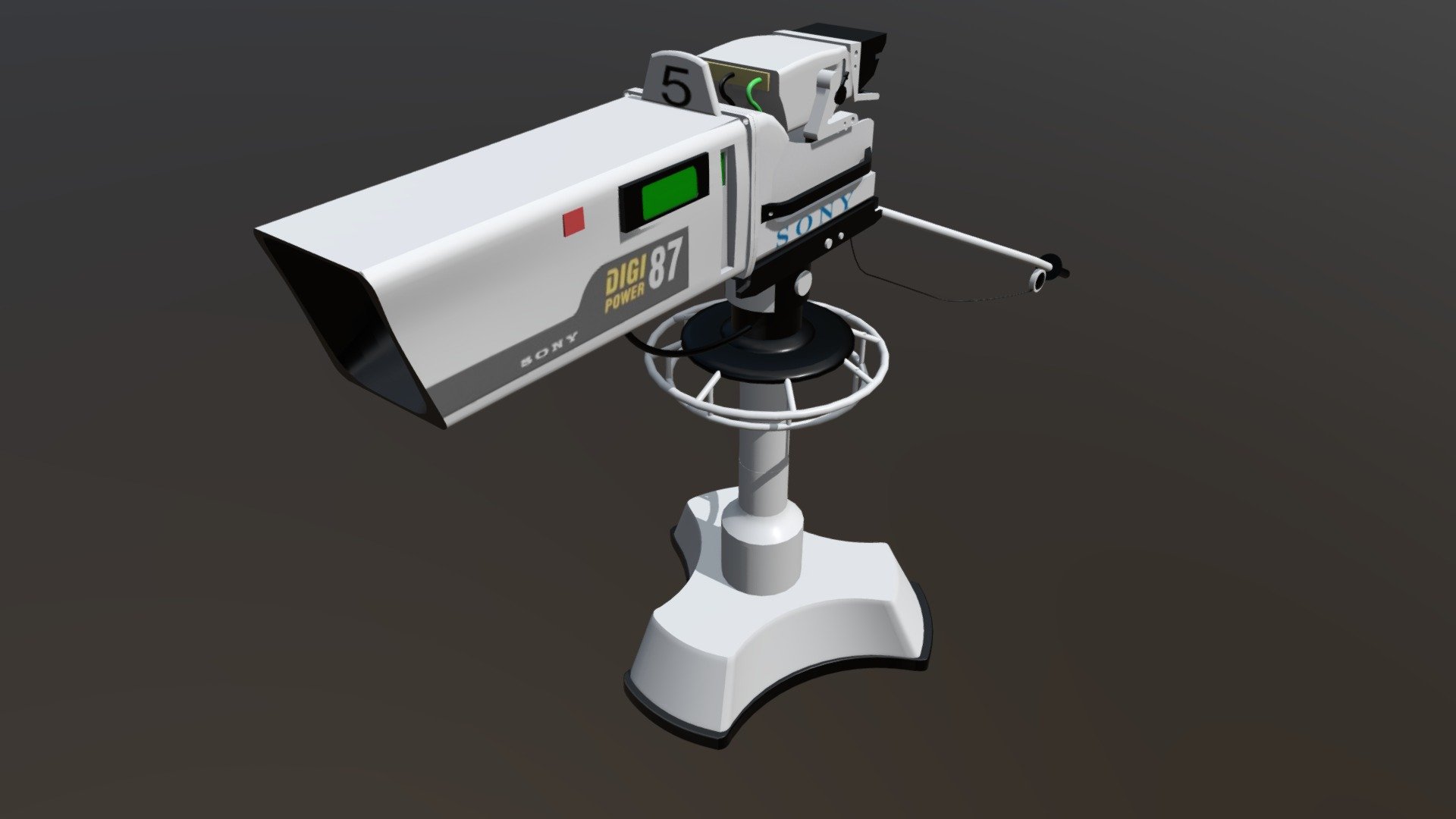 Studio Camera Television 3d model