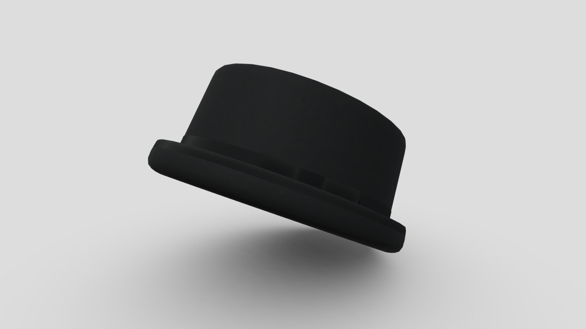 porkpie_hat_black💮📷 3d model