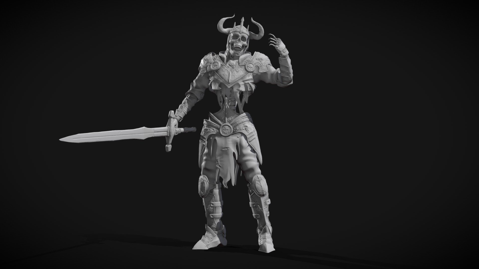 Undead Knight 3d model