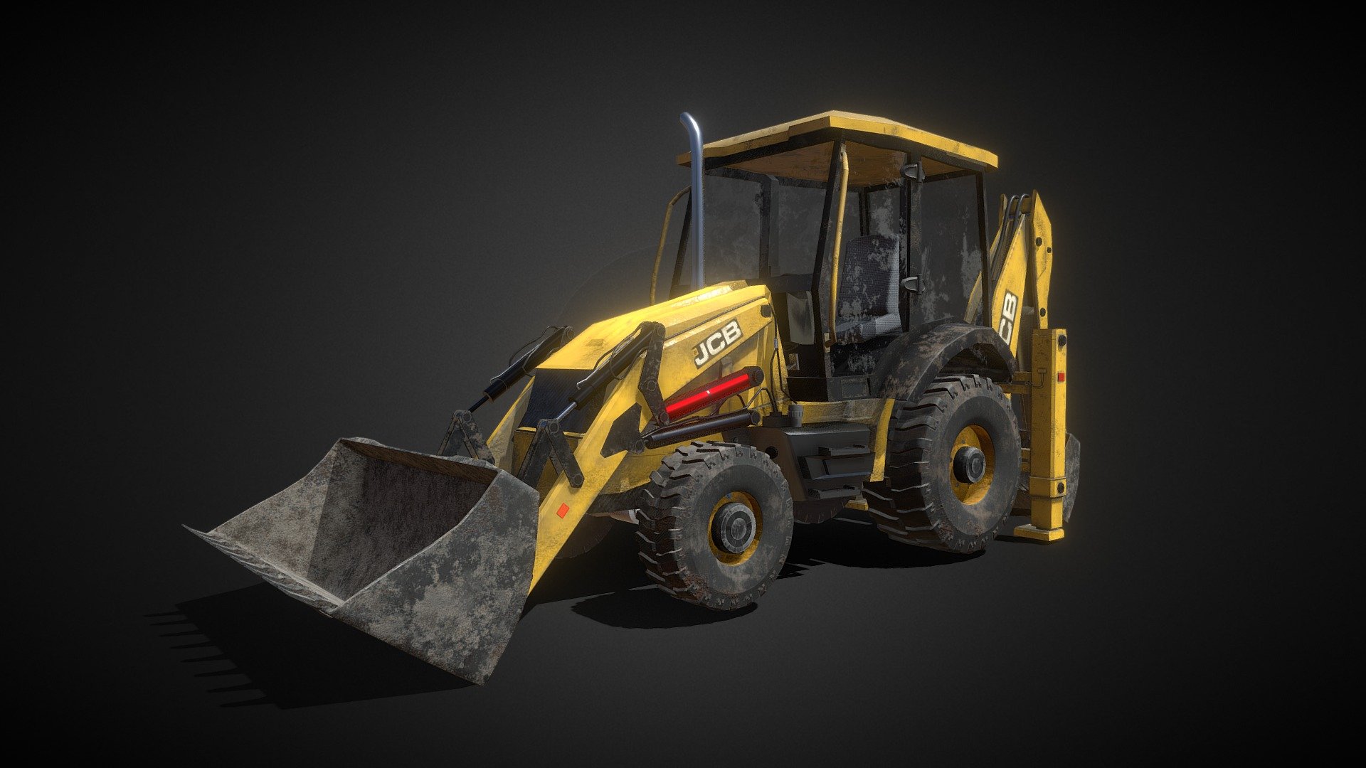 JCB Backhoe loader 3d model