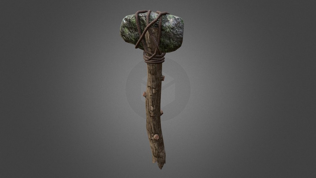 Makeshift Axe 3d model