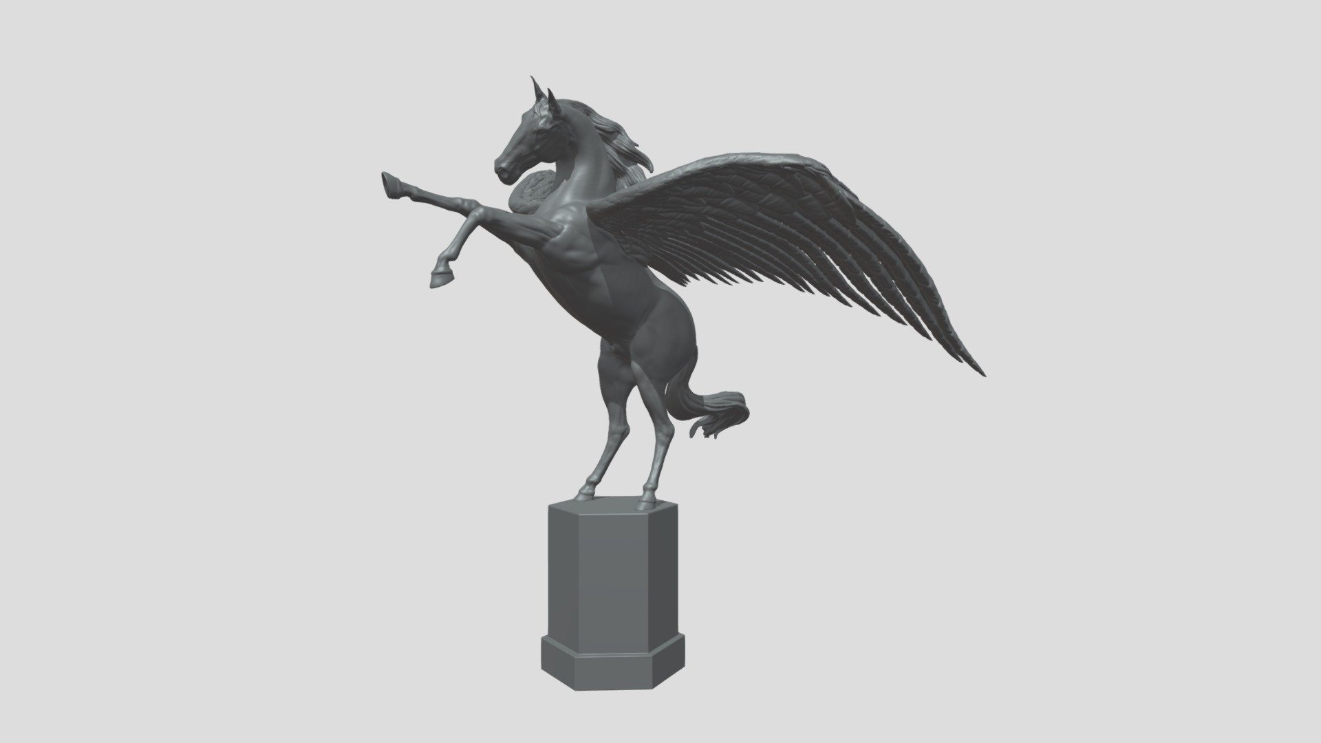 Winged Horse 3d model