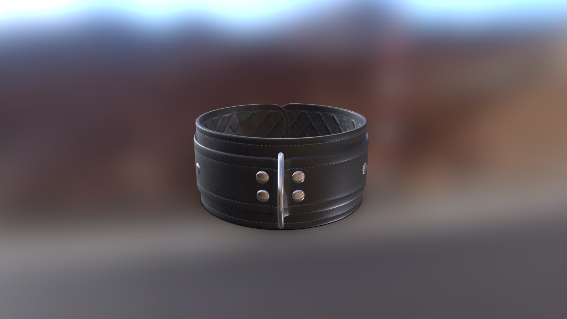 Leather Cuff ~ OBEY 3d model