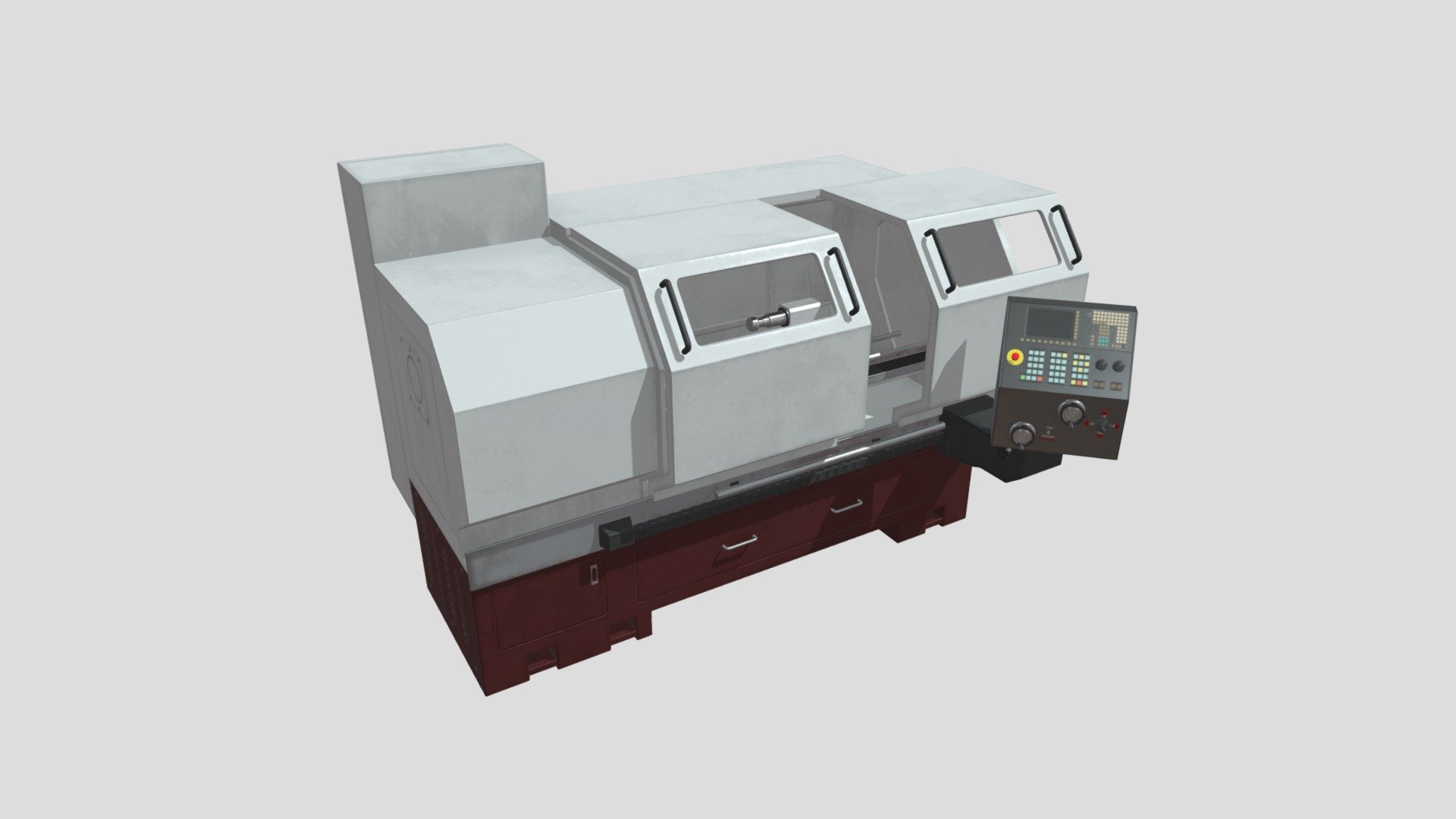 CNC Lathe 3d model