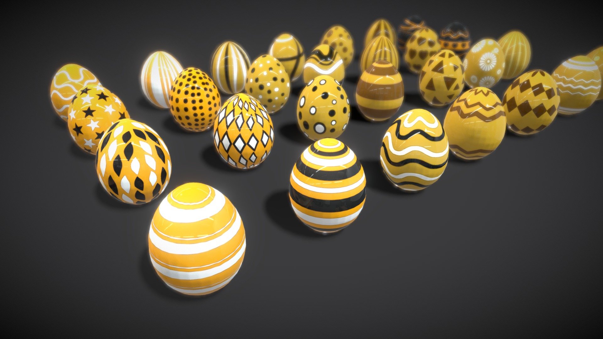 Collections Easter Eggs 6 3d model