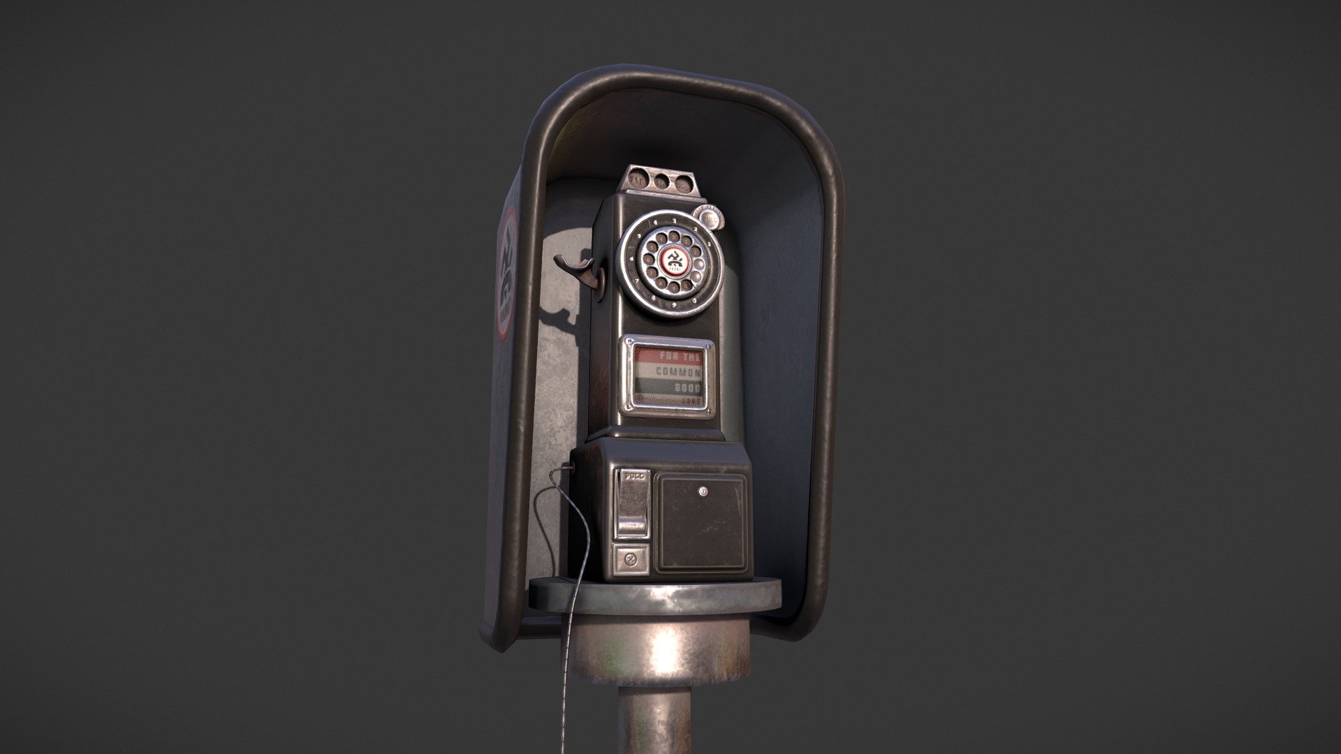 Payphone 3d model