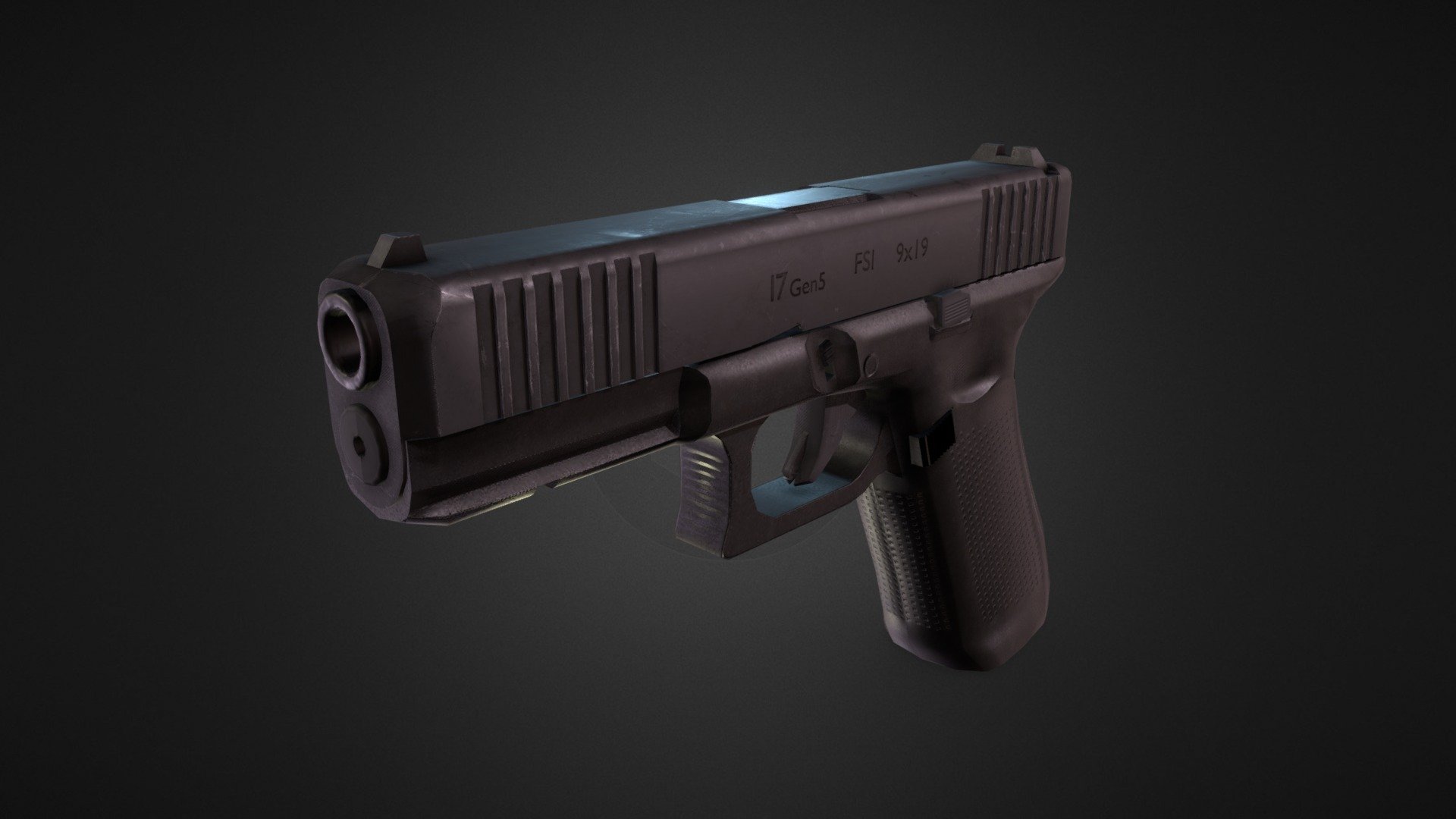 G17 gen5 Handgun 3d model