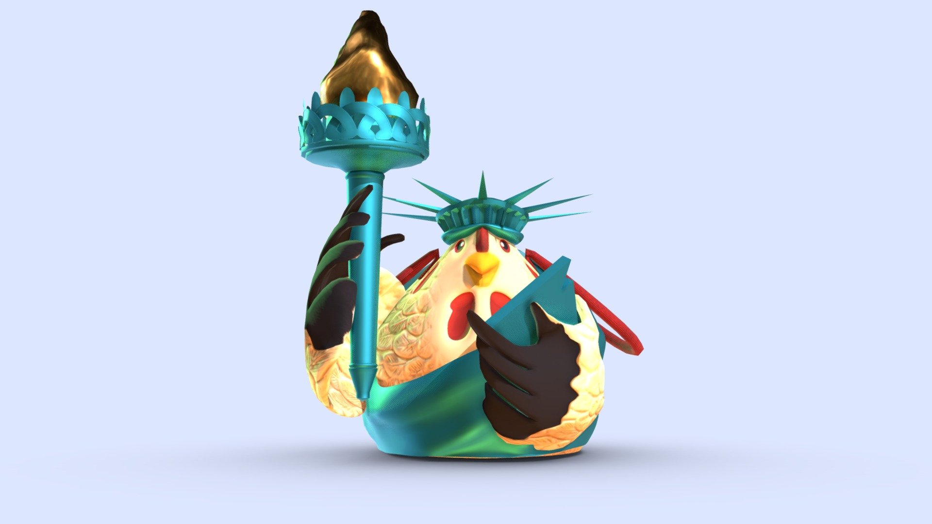 Nuggets The Chicken Purse 3d model