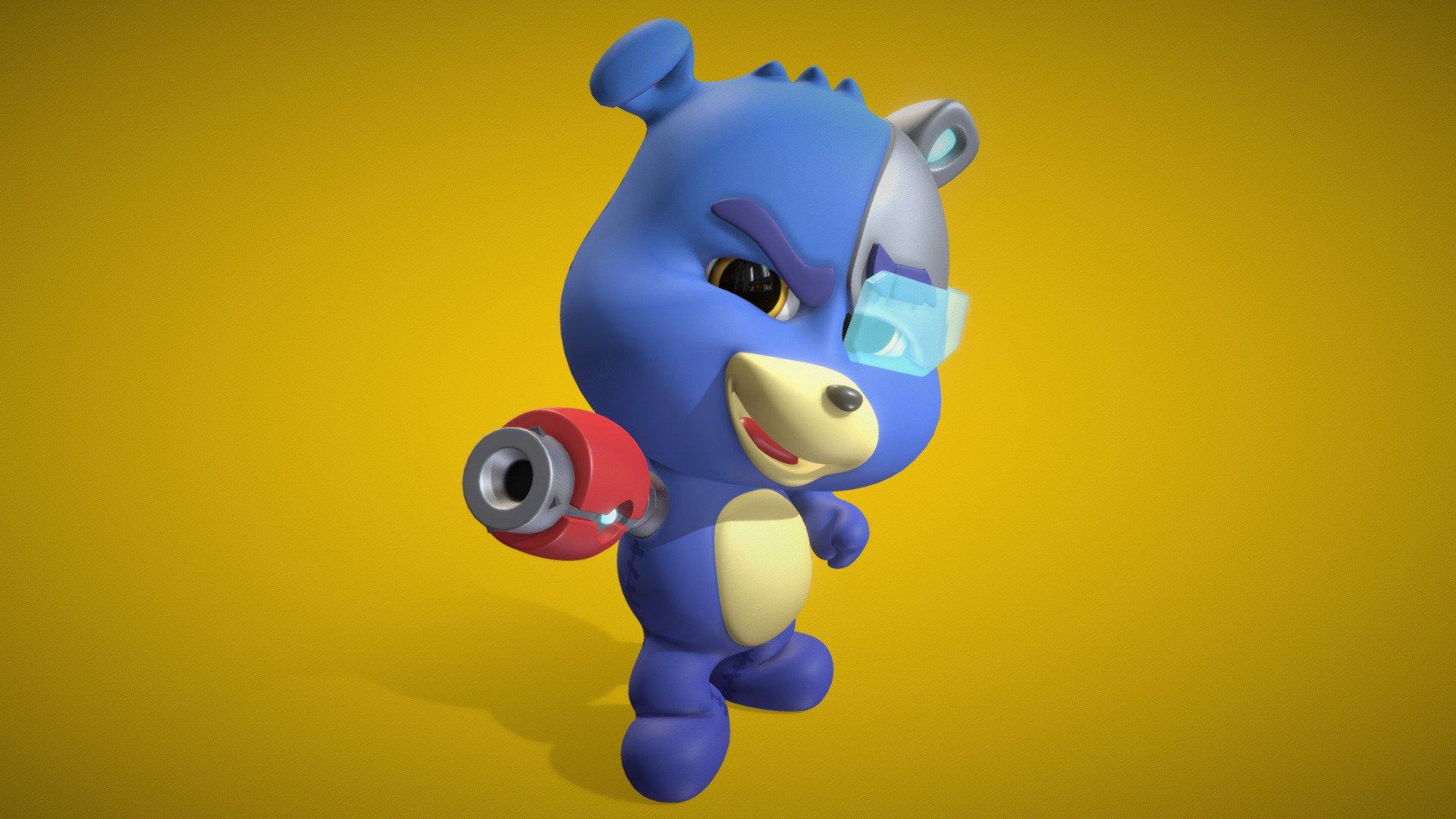 Carl The Cybearg 3d model