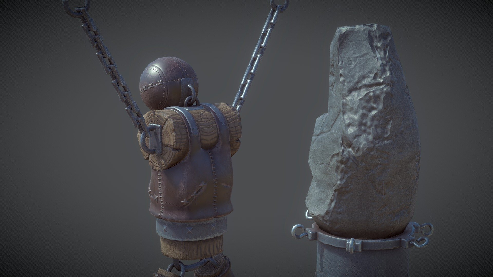 Oblivion Fan Art:  Practice Dummies 3d model