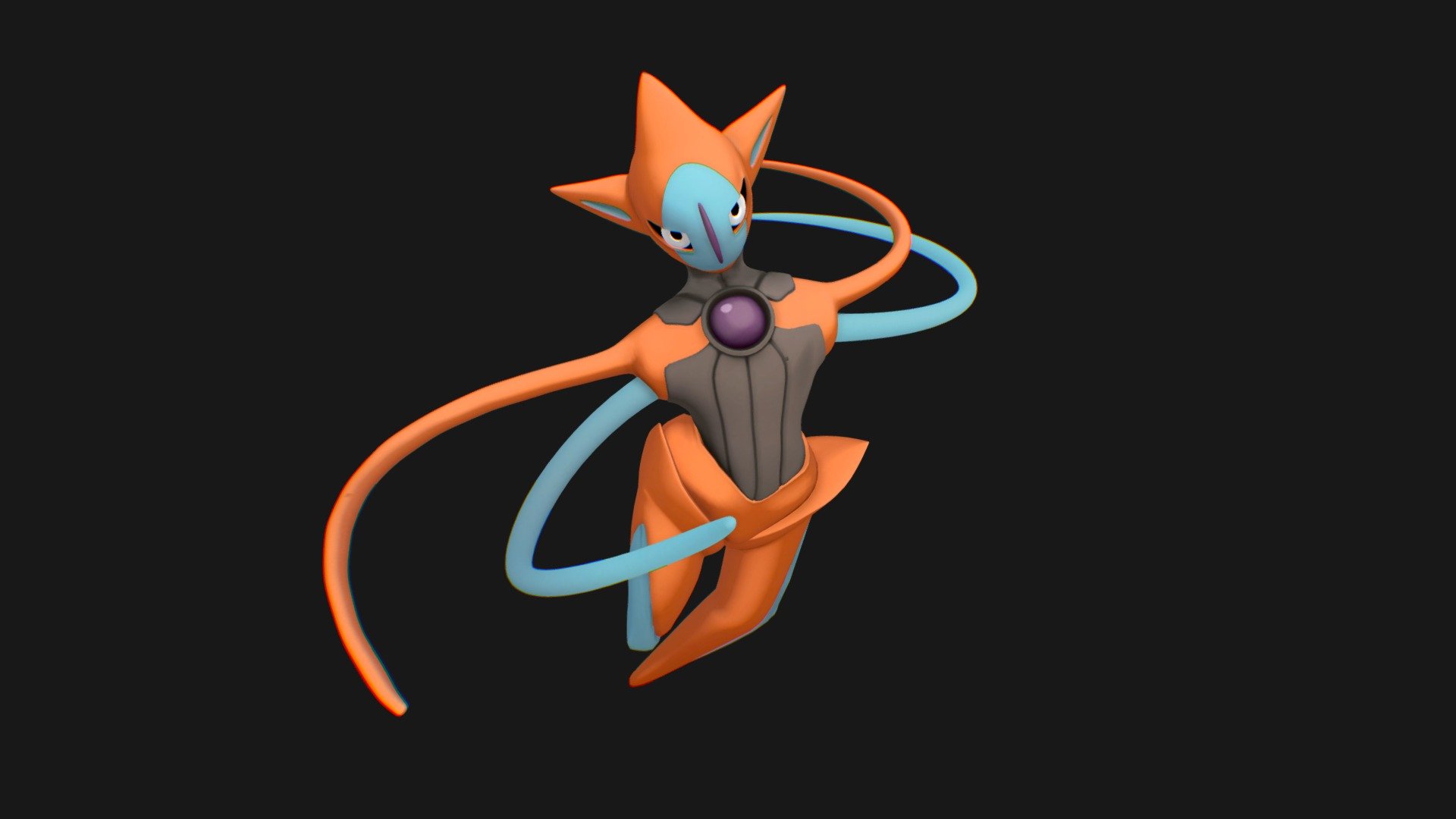 Pokemon Deoxys 3d model