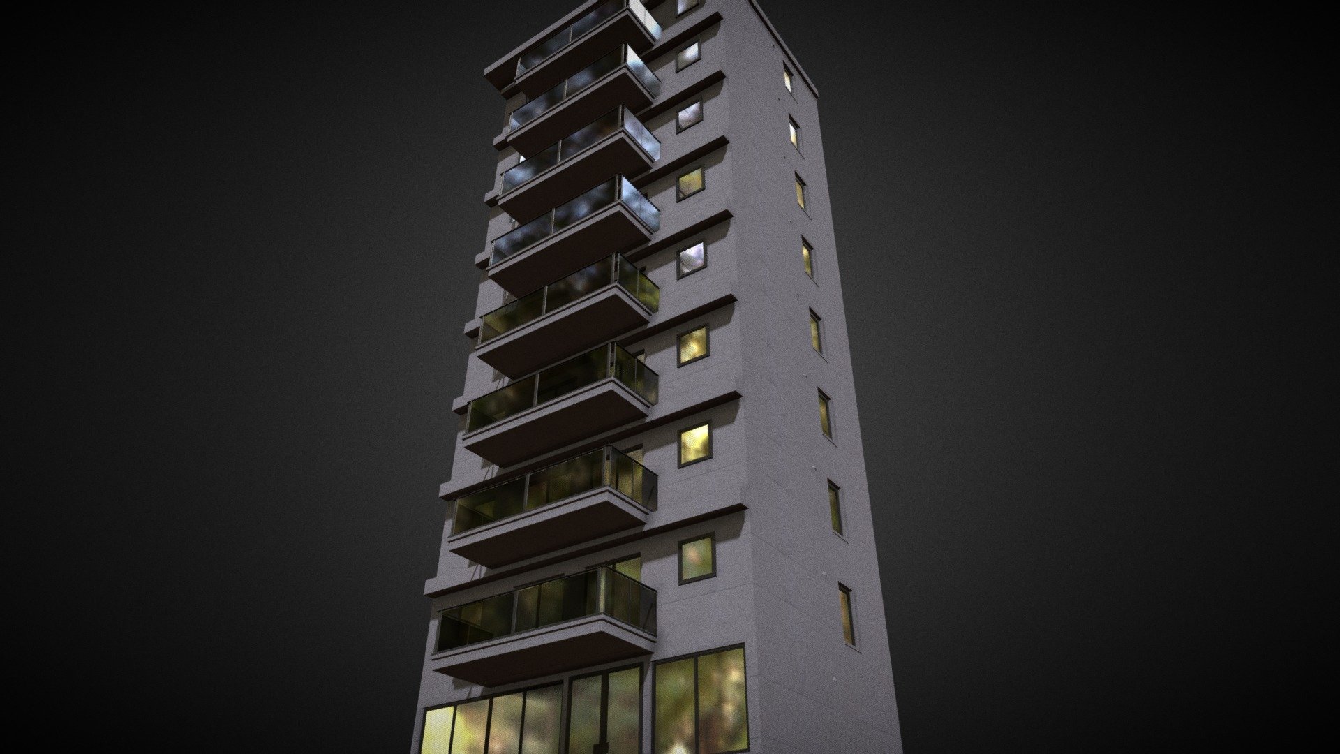 Japan building 6 3d model