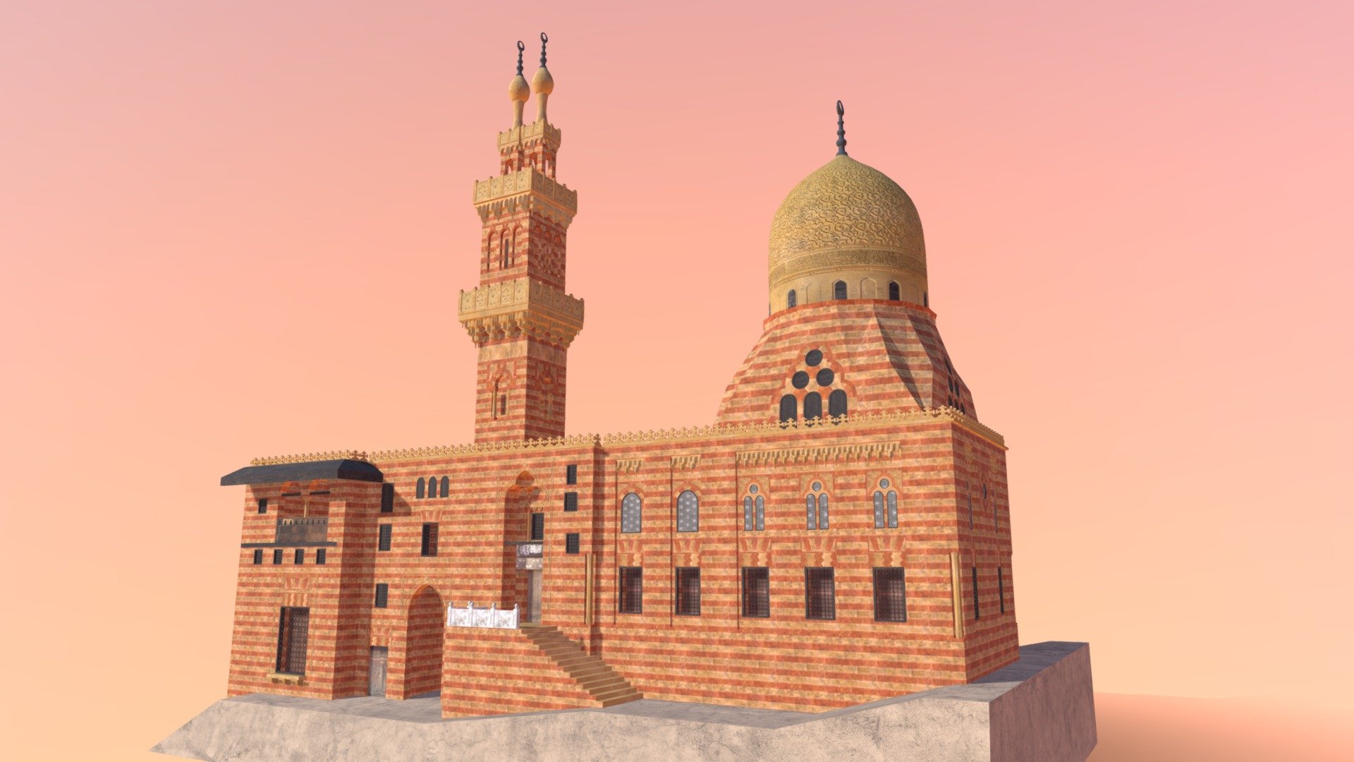 Qanibay El Ramah Mosque 3d model