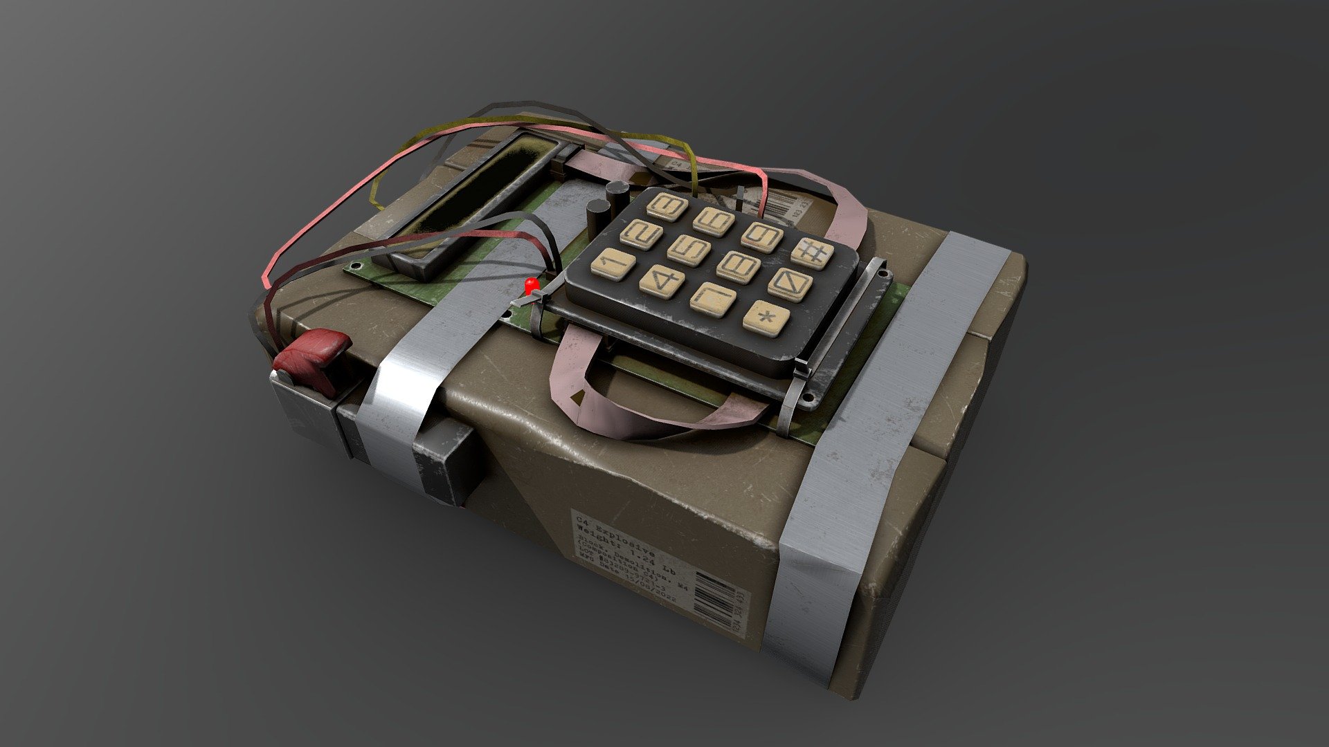 C4 Explosive 3d model