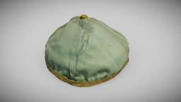 Green kippah from the house of Szymon Kluger