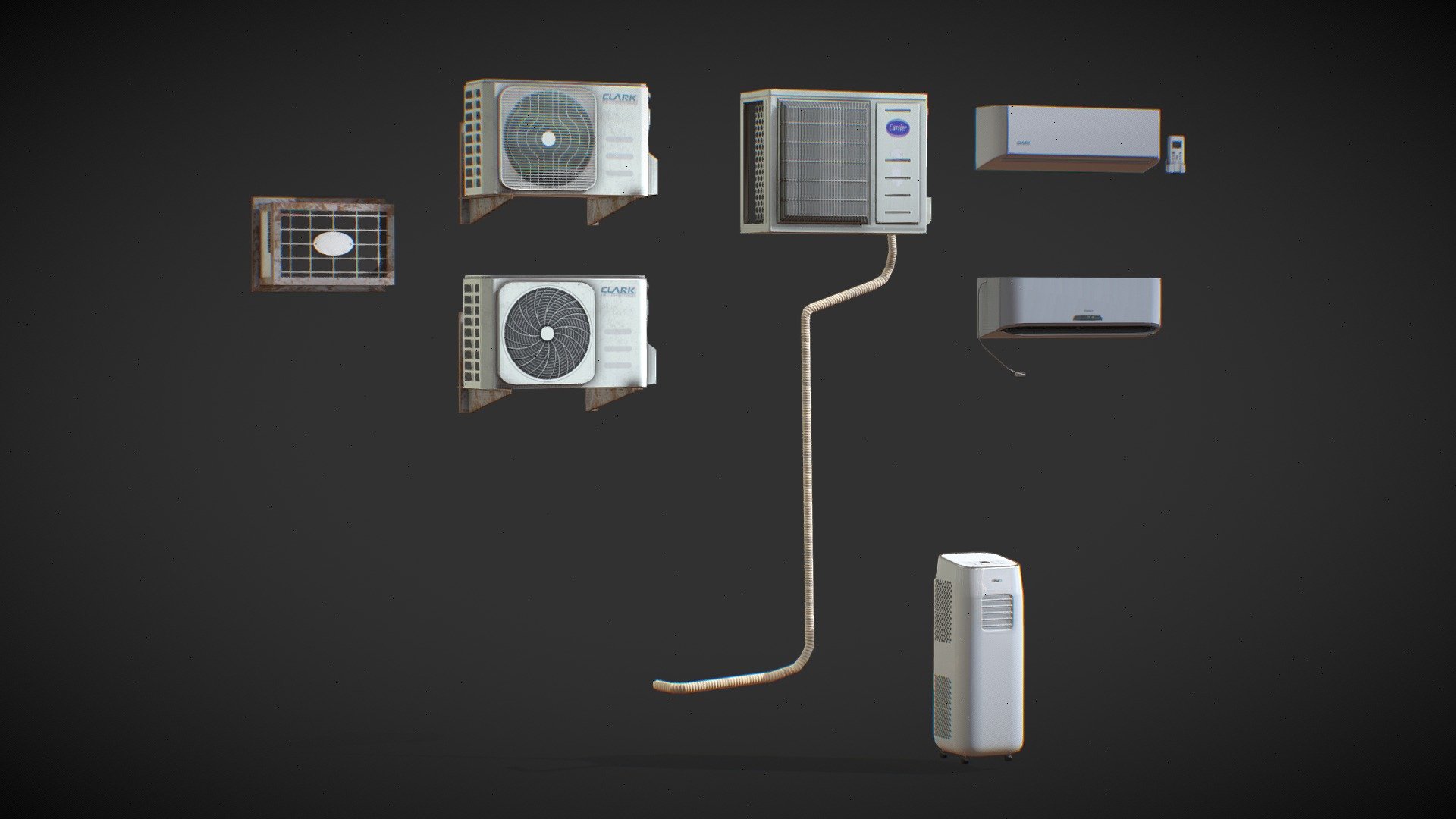 Air Conditioner Pack 3d model