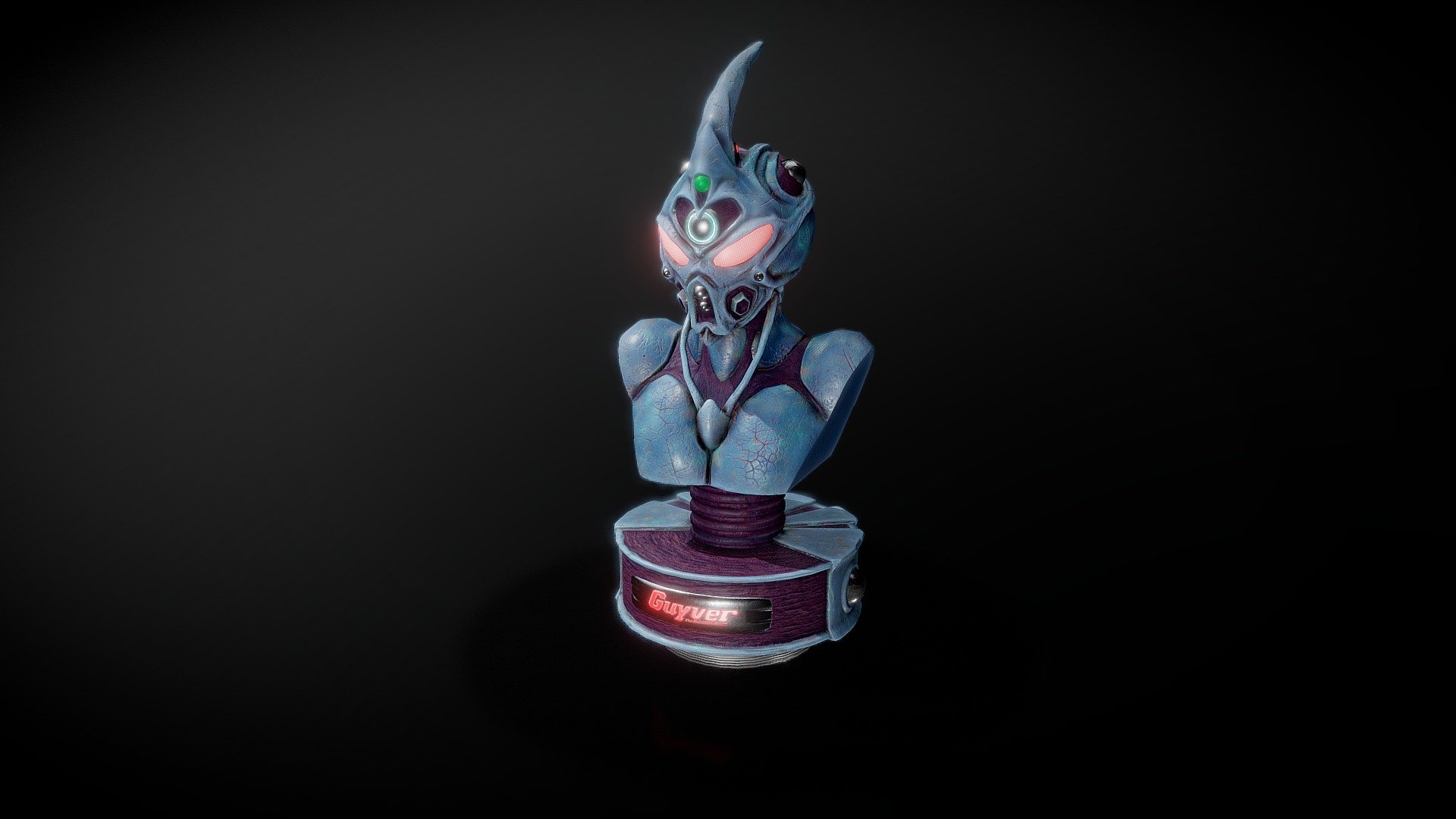 Guyver Bust Fan Art 3d model