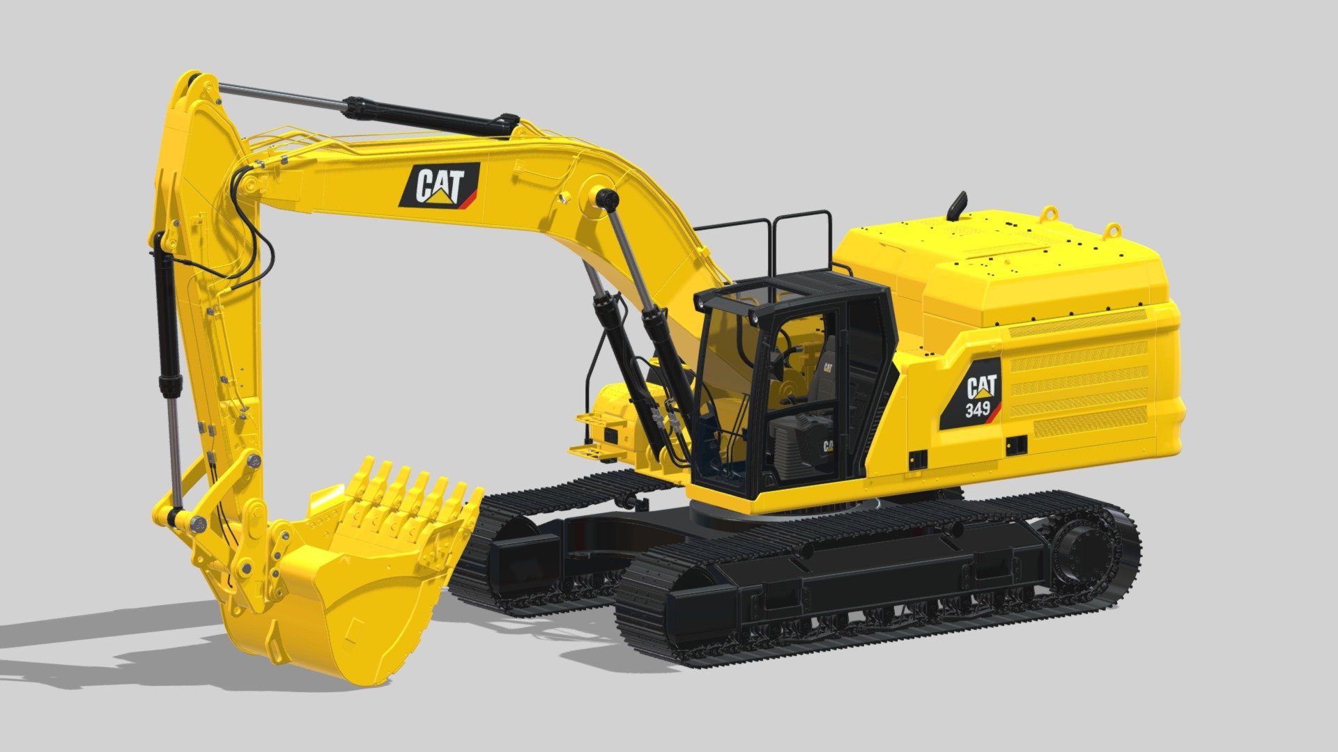 CAT 349 Hydraulic Excavator 3d model