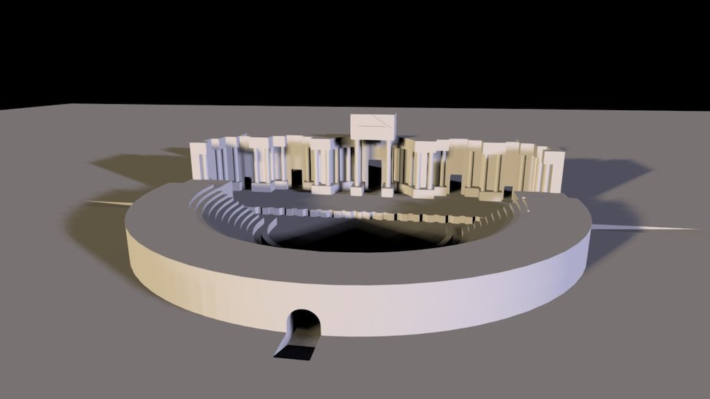 #NEWPALMYRA: Roman Theater 3d model