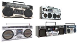 Retro Boom Box Ghetto Blaster Pack