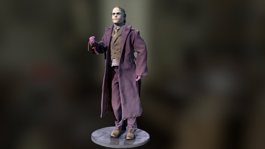 Joker Figurine 3d model