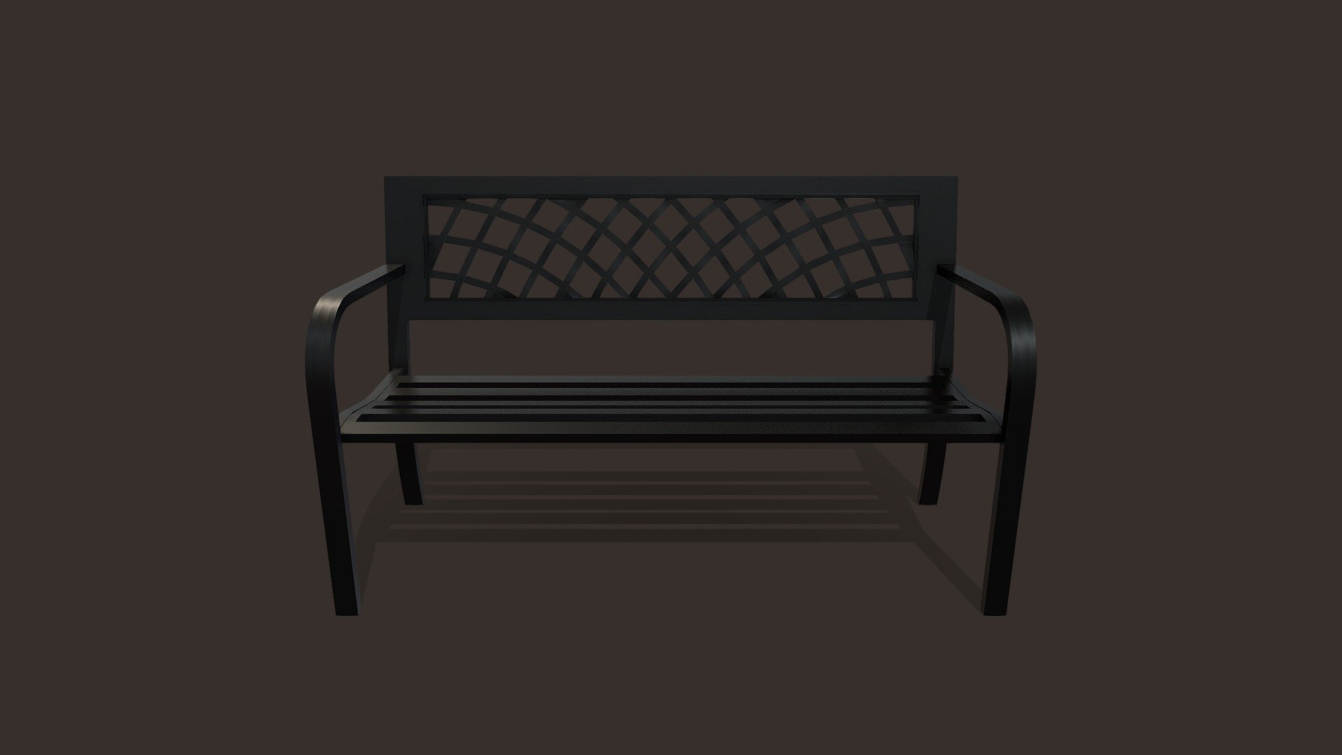 Outdoor bench 3d model