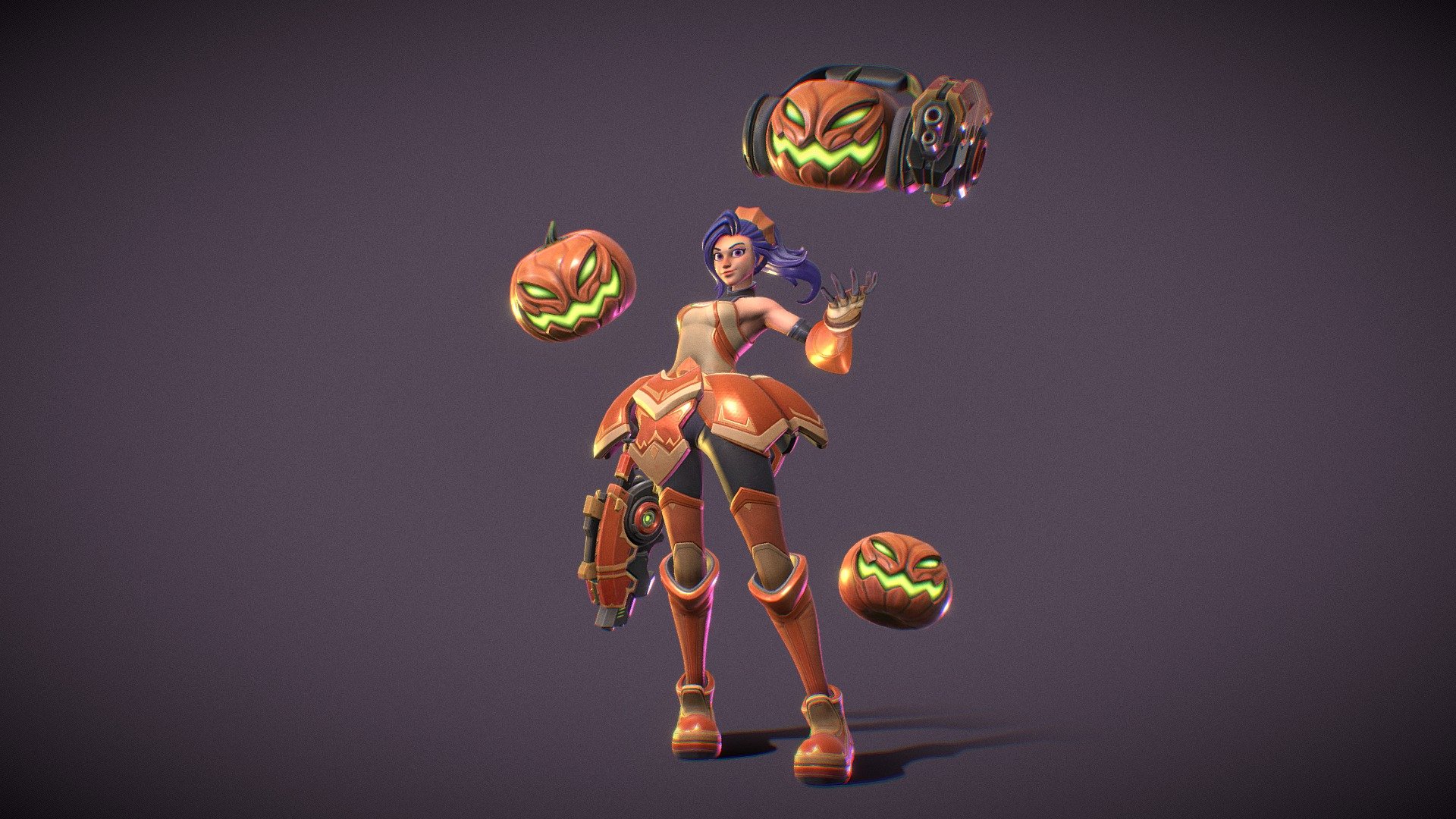 PUMPKIN LADY 3d model