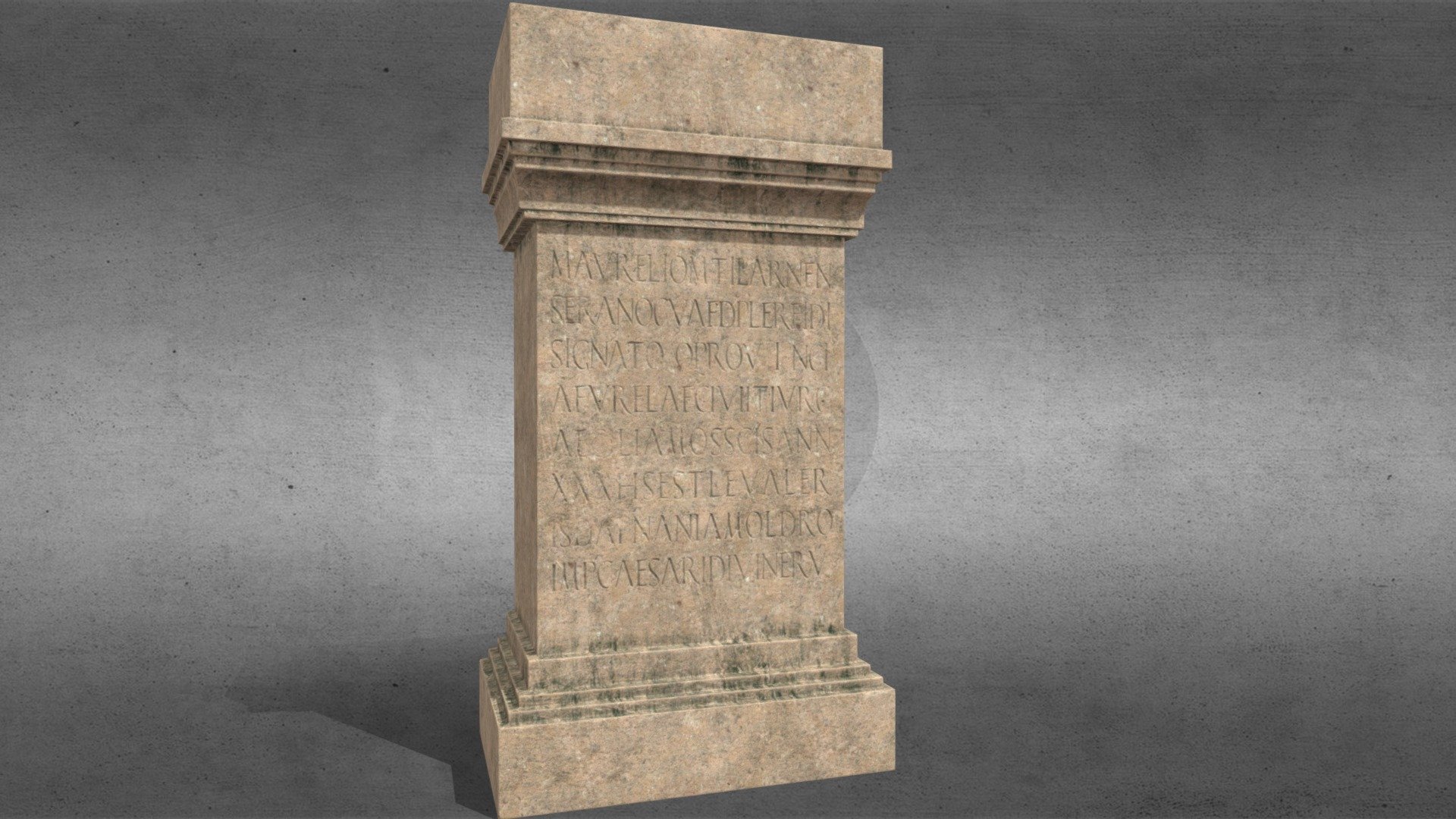 Roman Stele in Pupput 3d model