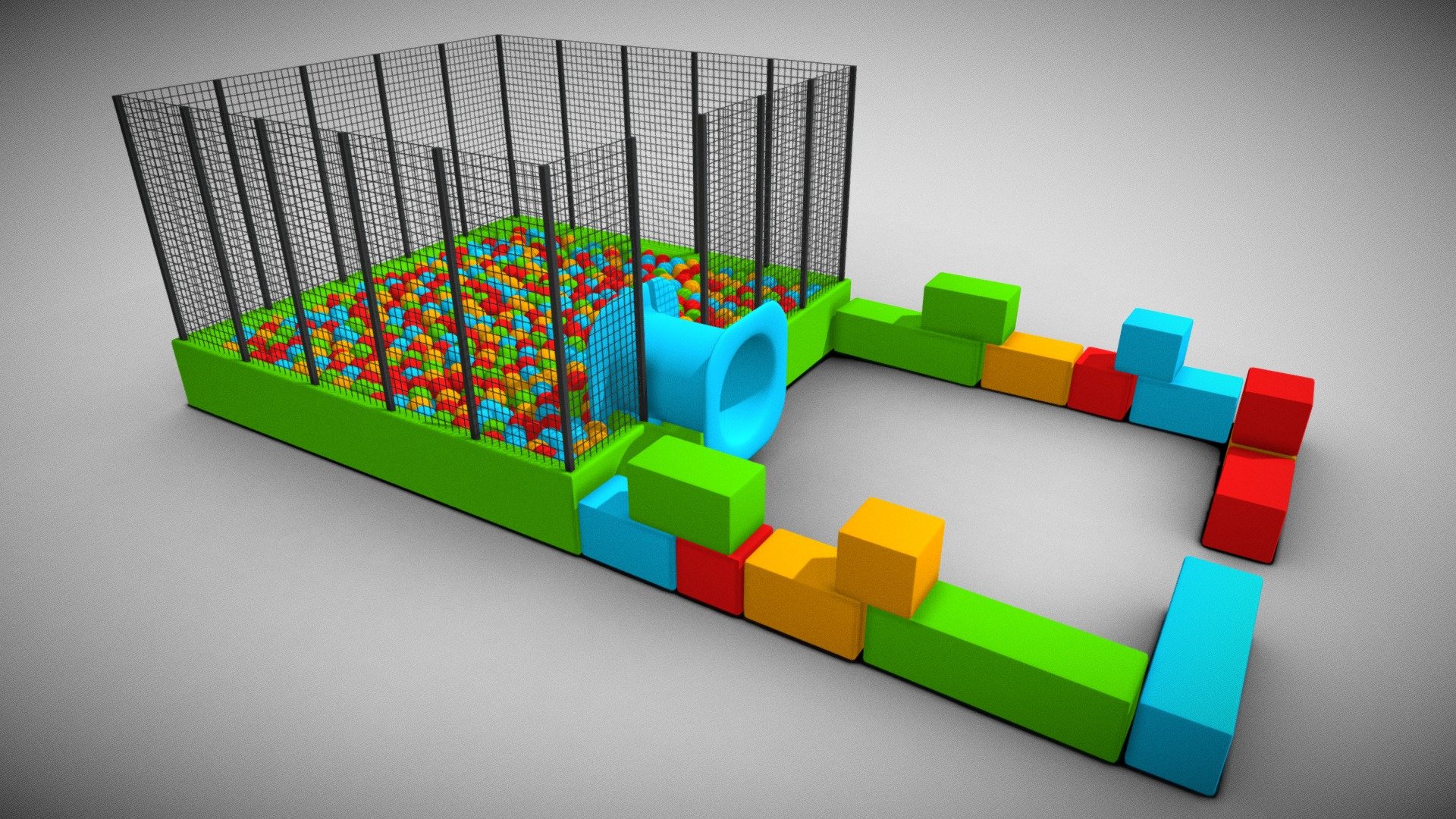 3D Ball Pool model 3d model