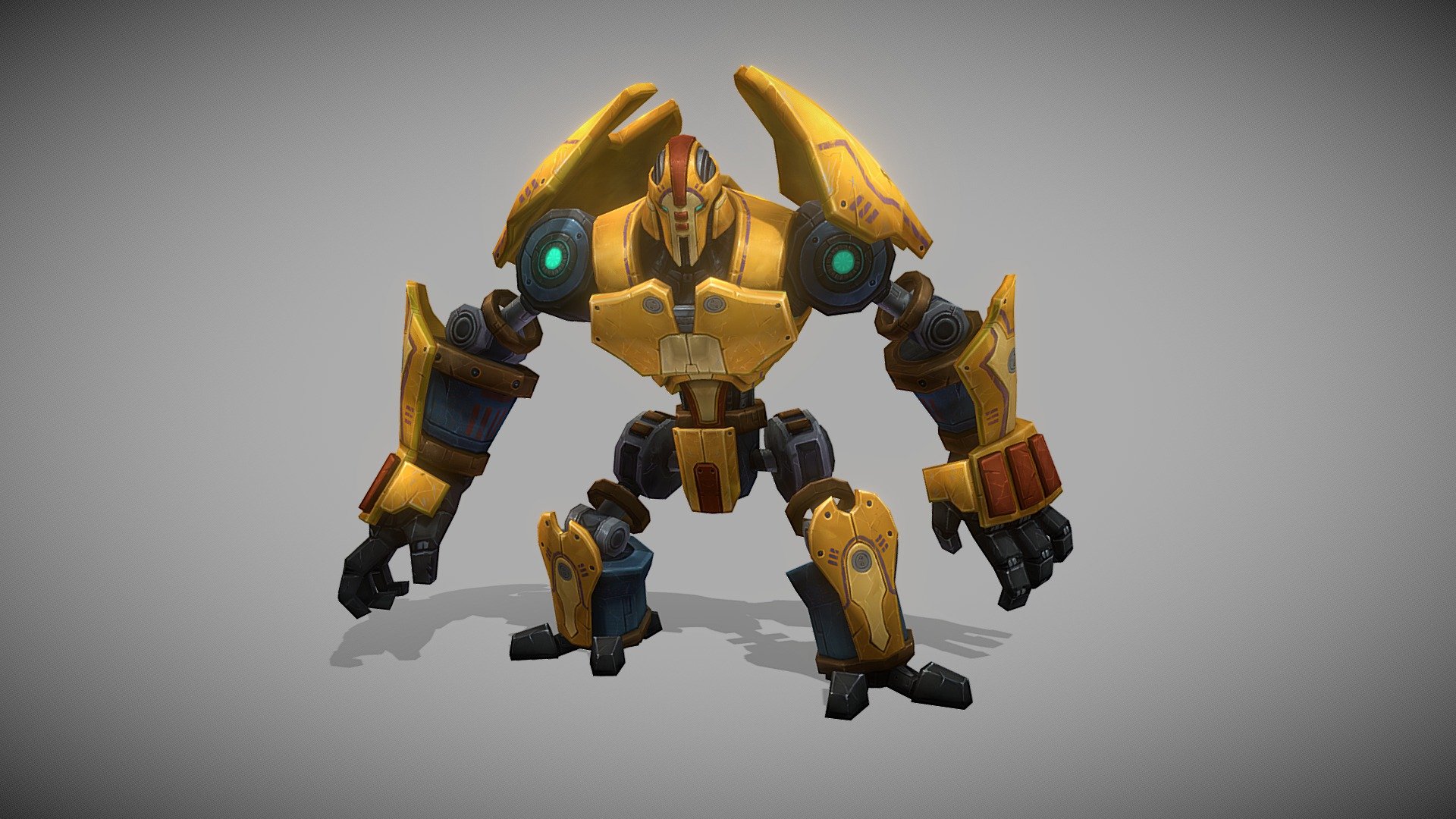 Mecha Robots 3d model