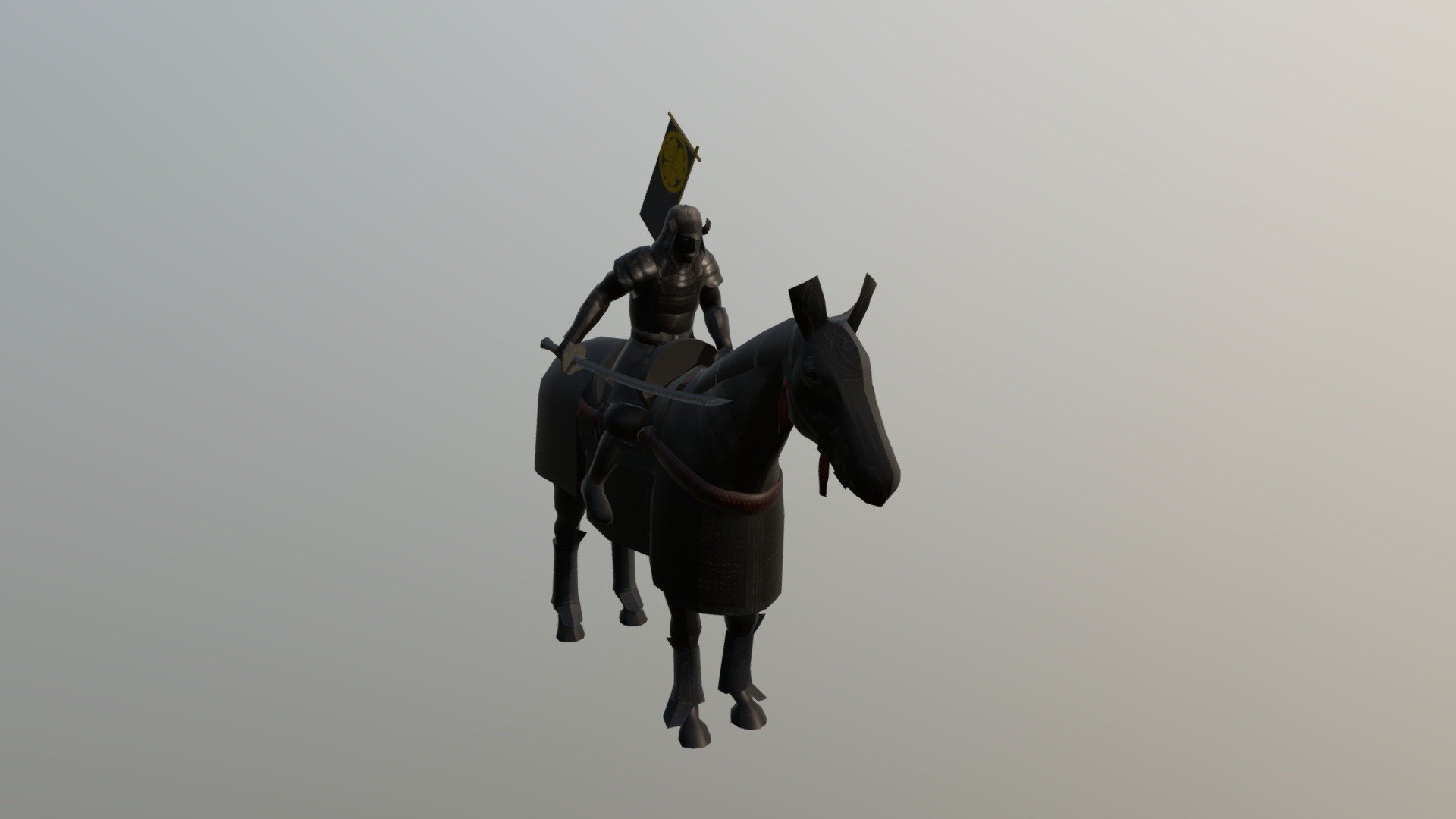 Tokugawa Katana Cavalry 3d model