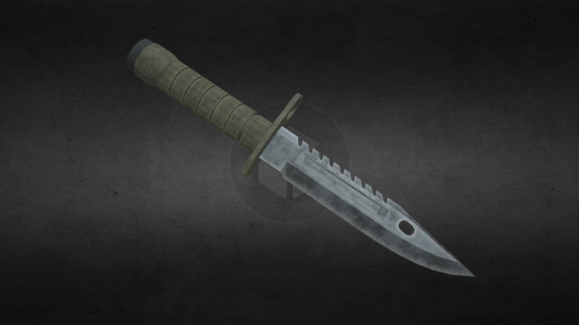 Leons Combat Knife 3d model