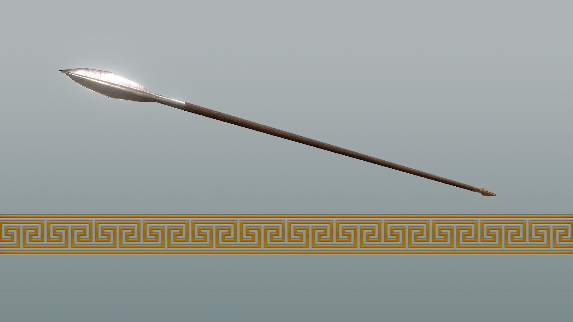 Greek Hoplite Spear (Dory) 3d model